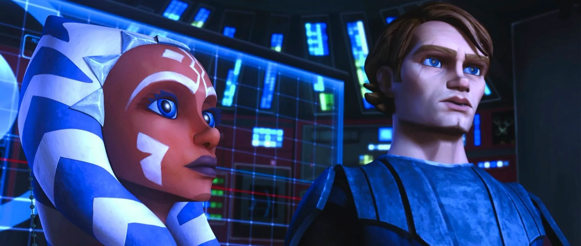 Ashley Eckstein and Matt Lanter in Star Wars: The Clone Wars (2008)