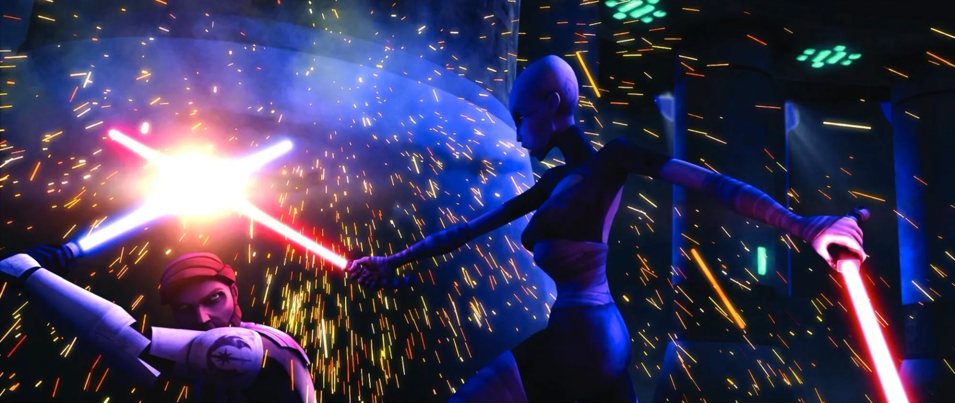 Nika Futterman and James Arnold Taylor in Star Wars: The Clone Wars (2008)