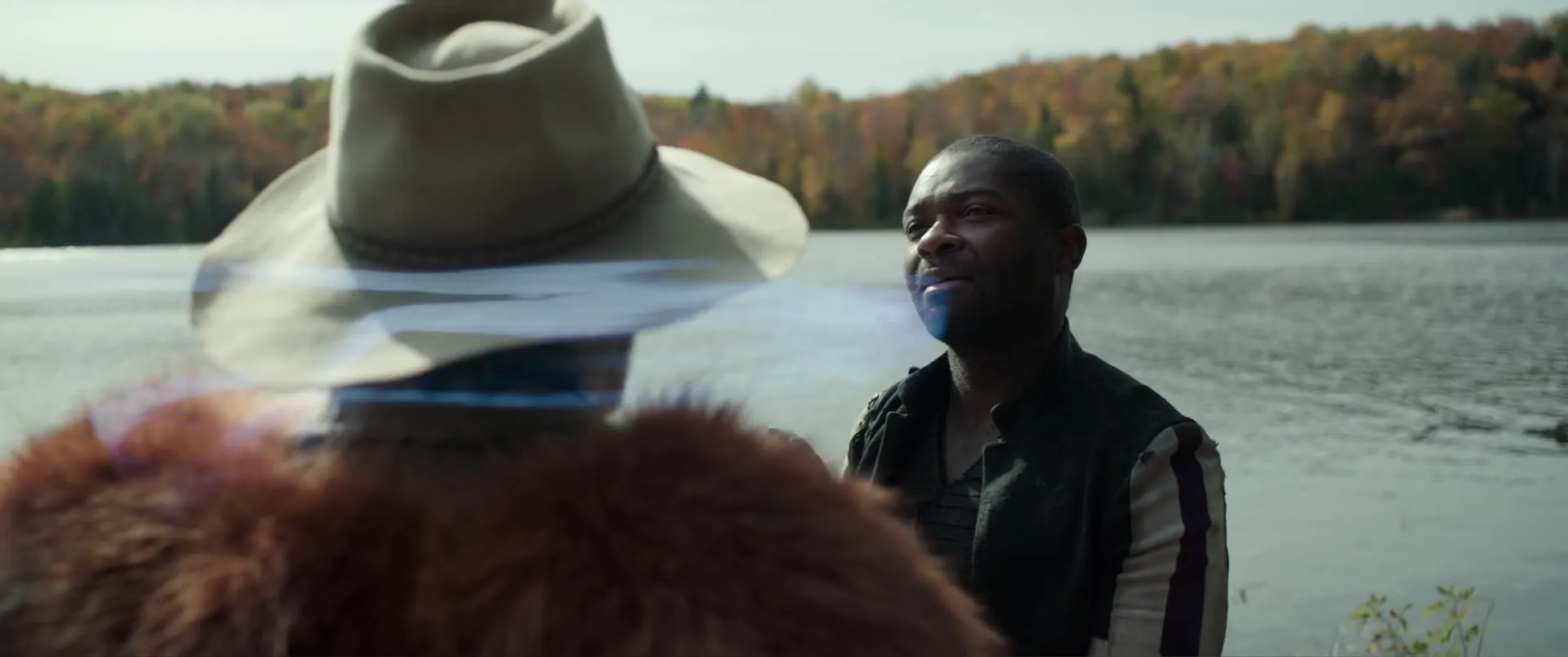 Mads Mikkelsen and David Oyelowo in Chaos Walking (2021)