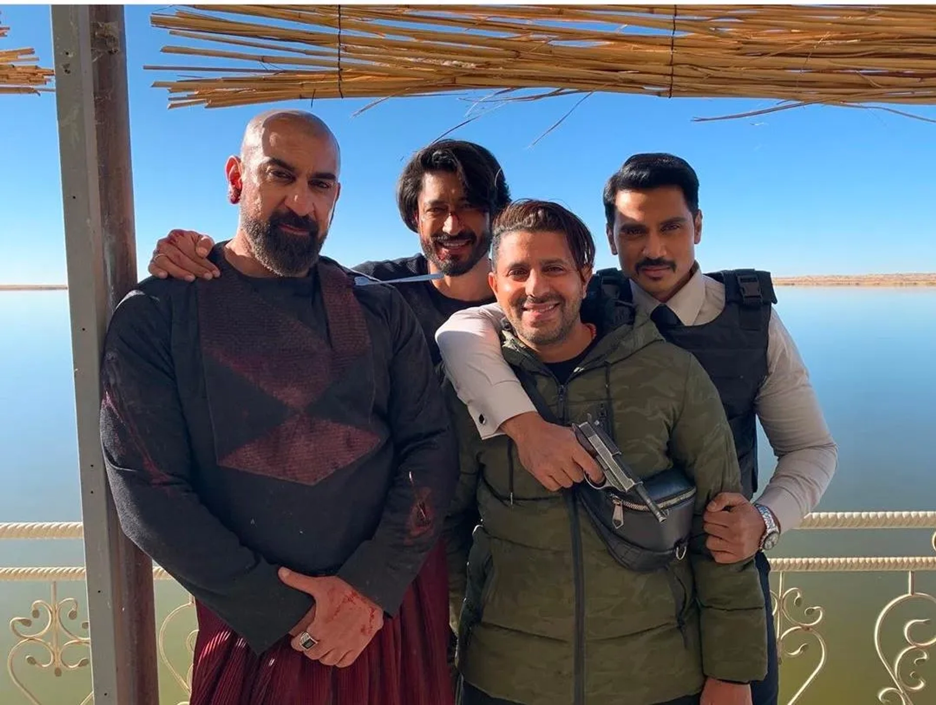 Nawab Shah, Shiv Panditt, and Vidyut Jammwal in Khuda Haafiz (2020)