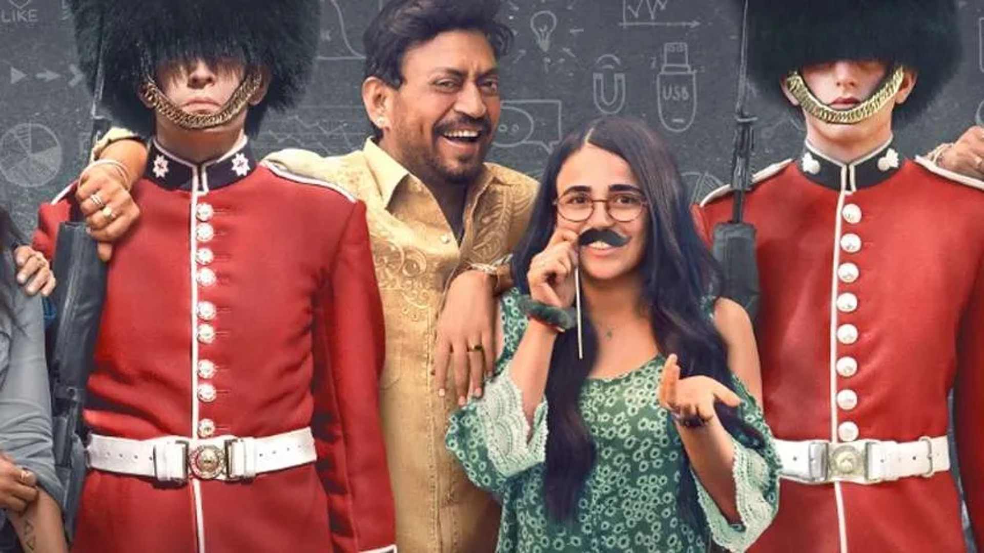 Irrfan Khan and Radhika Madan in Angrezi Medium (2020)