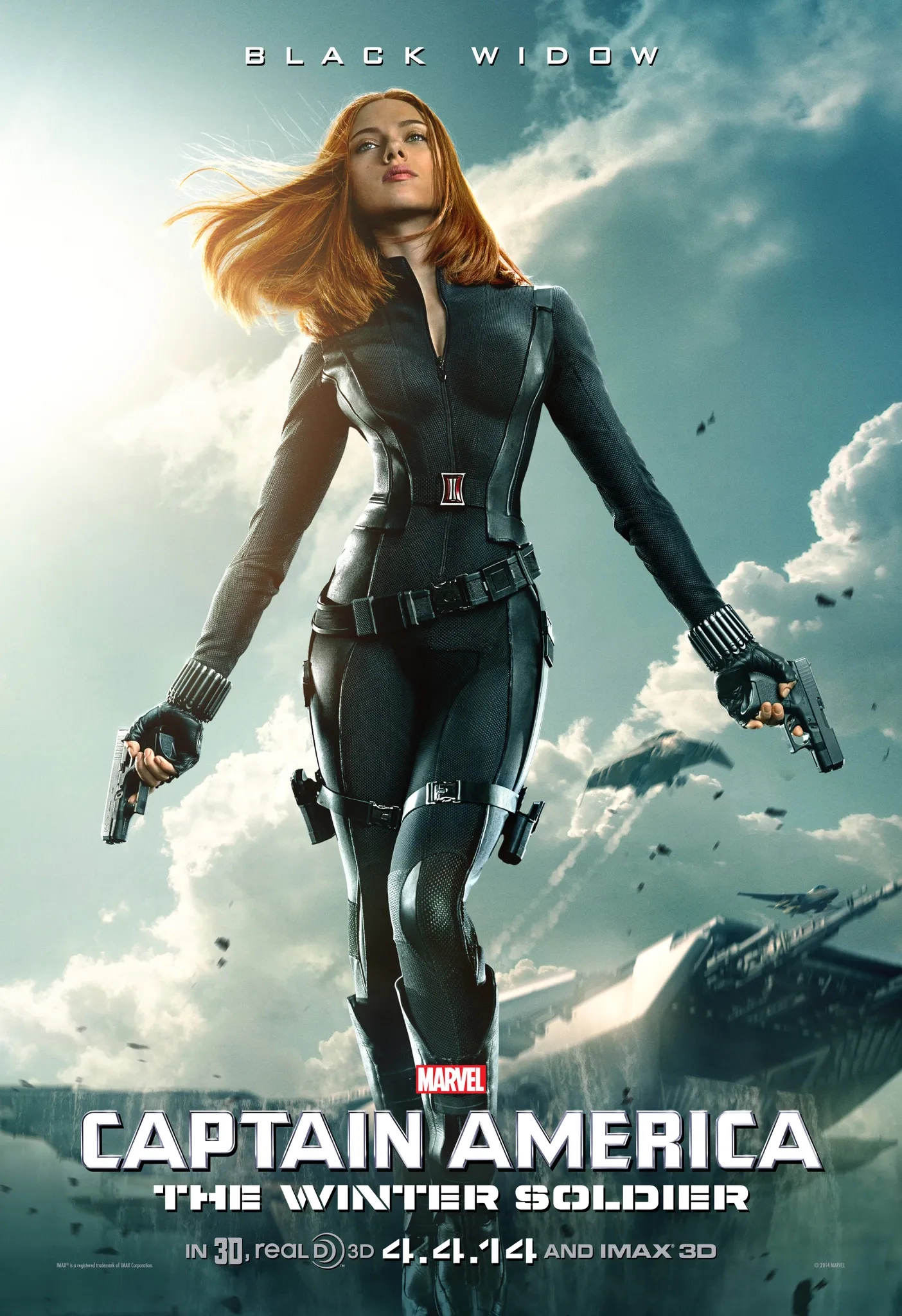 Scarlett Johansson in Captain America: The Winter Soldier (2014)