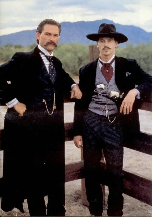 Val Kilmer and Kurt Russell in Tombstone (1993)