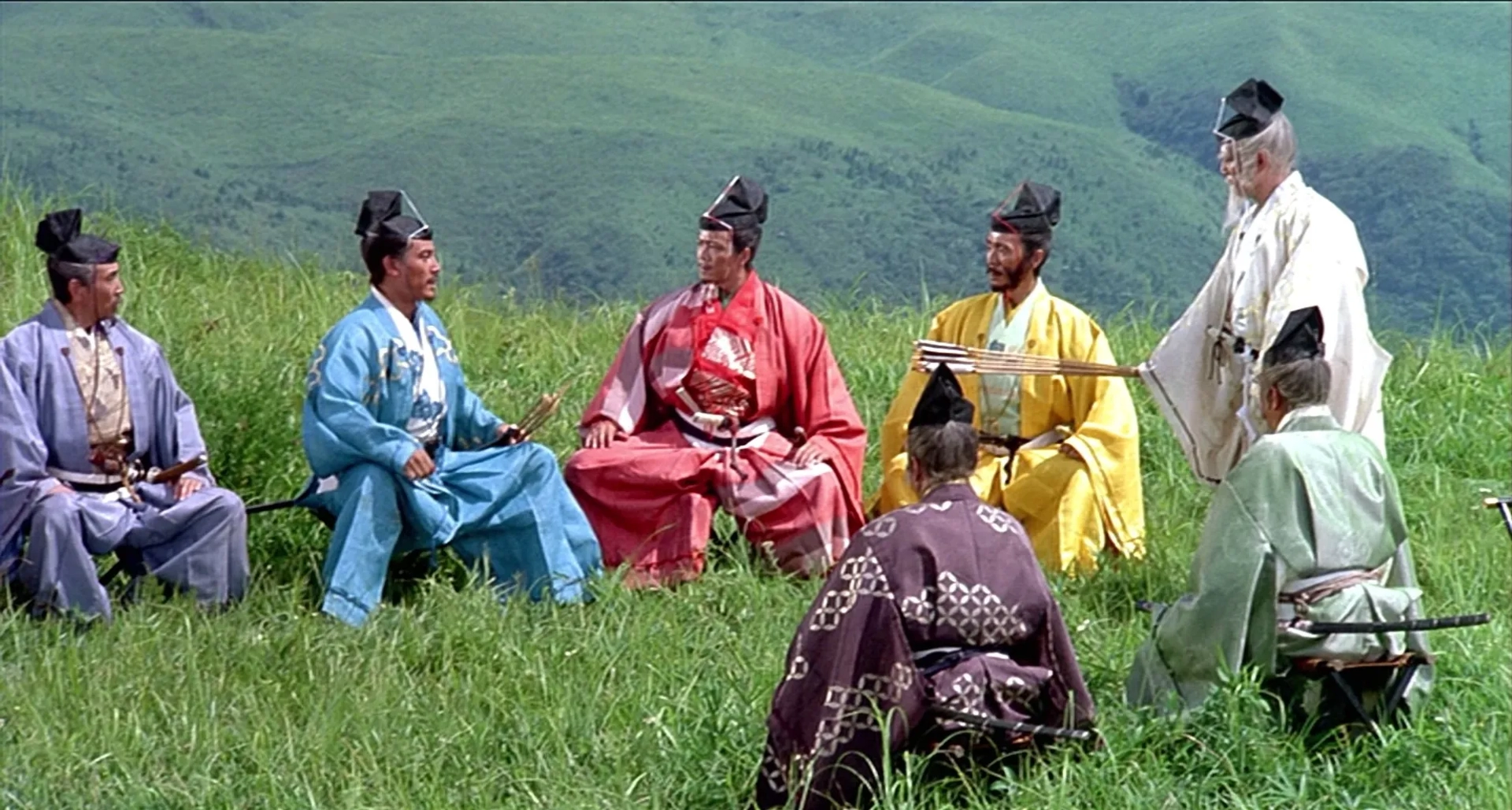 Tatsuya Nakadai, Jinpachi Nezu, Daisuke Ryû, and Akira Terao in Ran (1985)