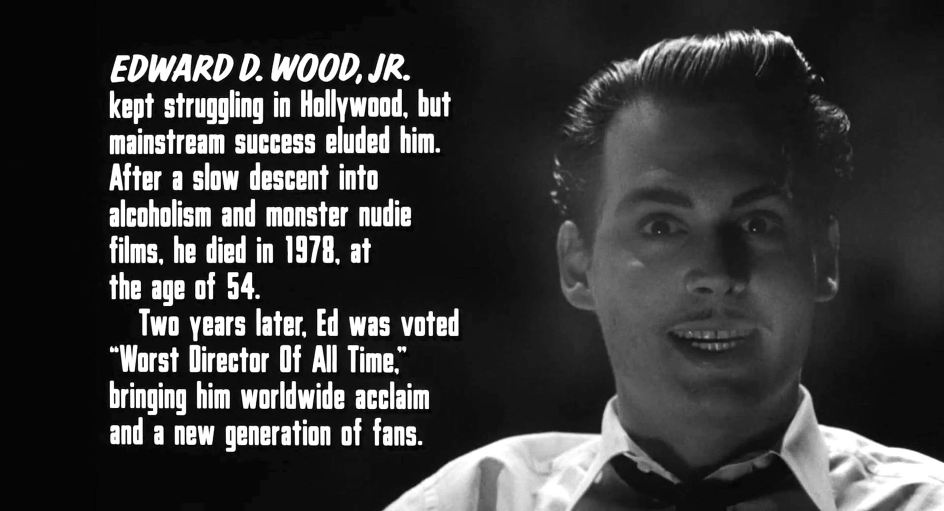 Johnny Depp in Ed Wood (1994)