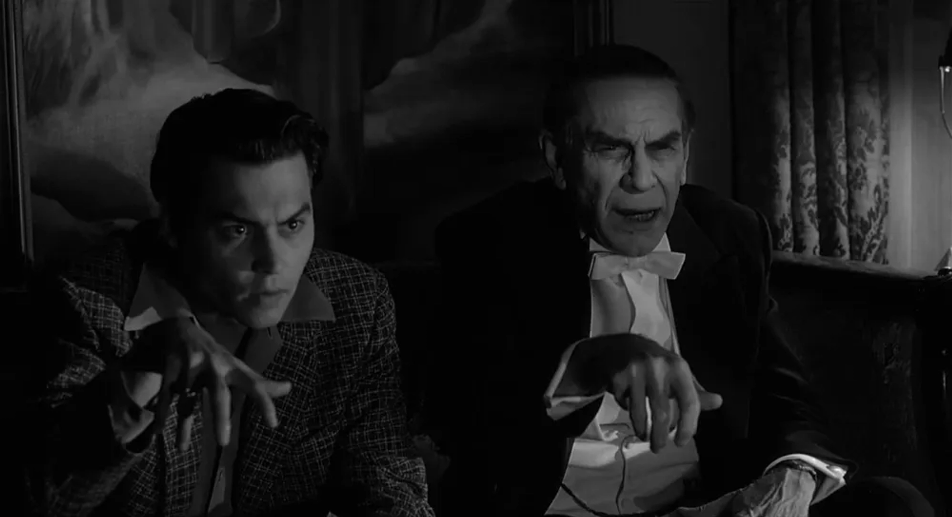 Johnny Depp and Martin Landau in Ed Wood (1994)