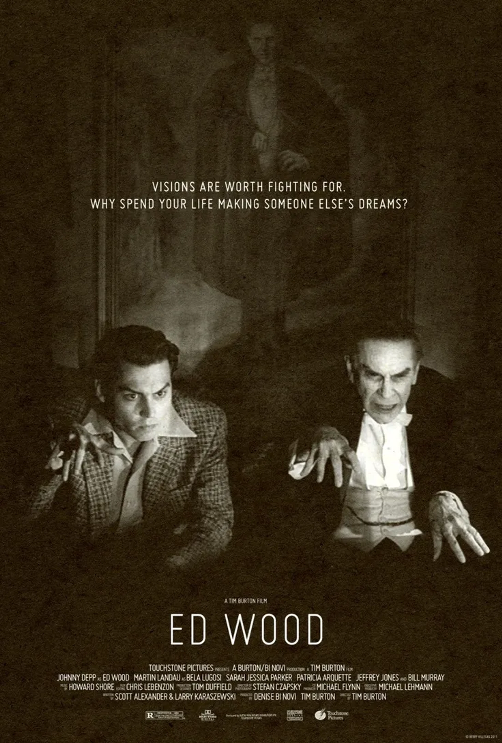 Johnny Depp and Martin Landau in Ed Wood (1994)