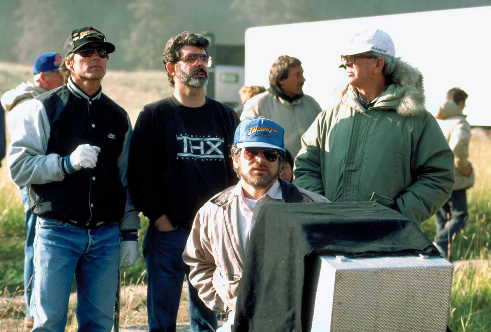 George Lucas, Steven Spielberg, and Frank Marshall in Indiana Jones and the Last Crusade (1989)