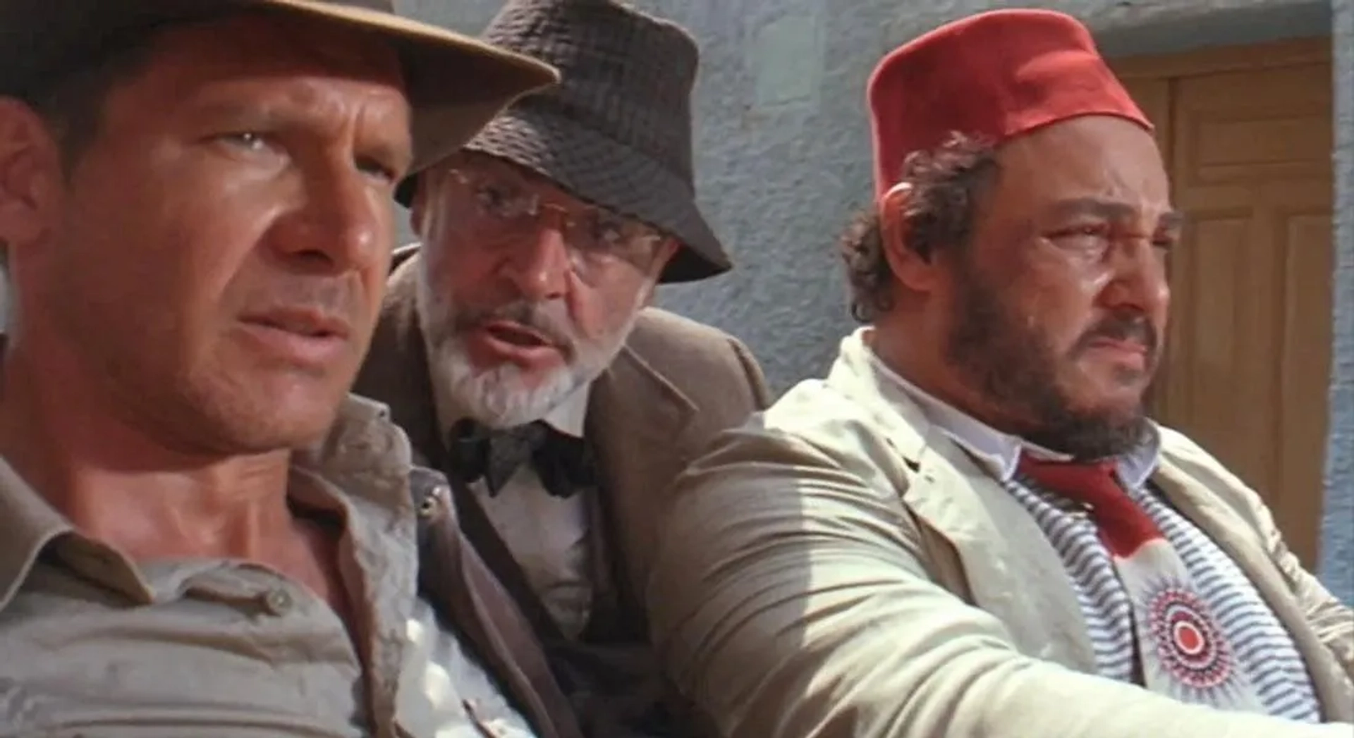 Sean Connery, Harrison Ford, and John Rhys-Davies in Indiana Jones and the Last Crusade (1989)