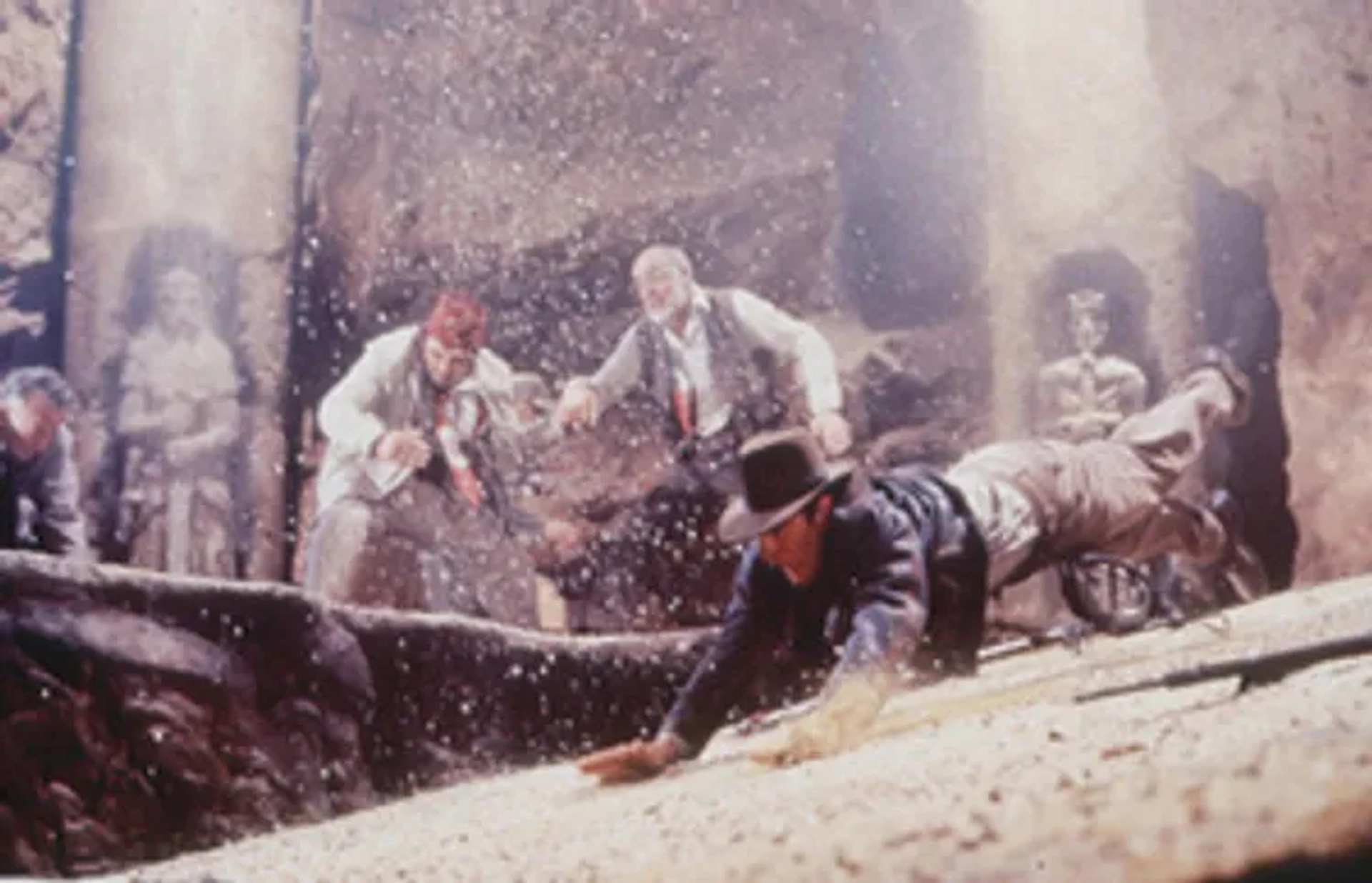 Sean Connery, Harrison Ford, Denholm Elliott, and John Rhys-Davies in Indiana Jones and the Last Crusade (1989)