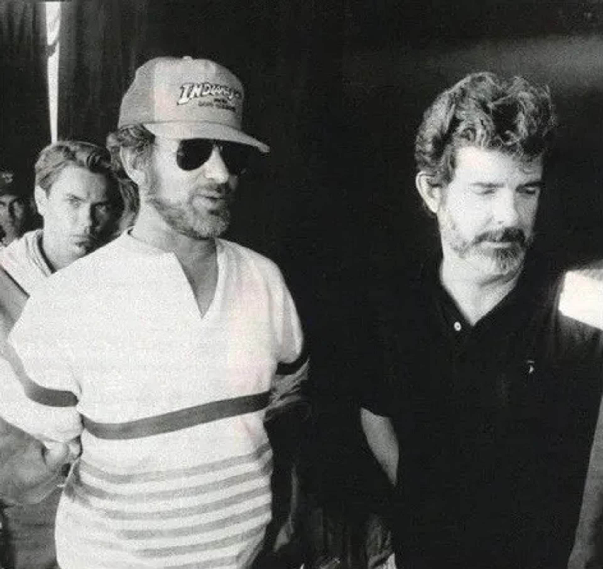 George Lucas, River Phoenix, and Steven Spielberg in Indiana Jones and the Last Crusade (1989)