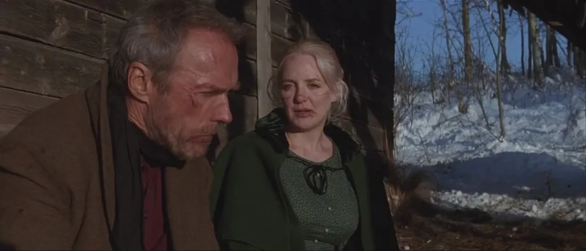 Clint Eastwood and Anna Thomson in Unforgiven (1992)