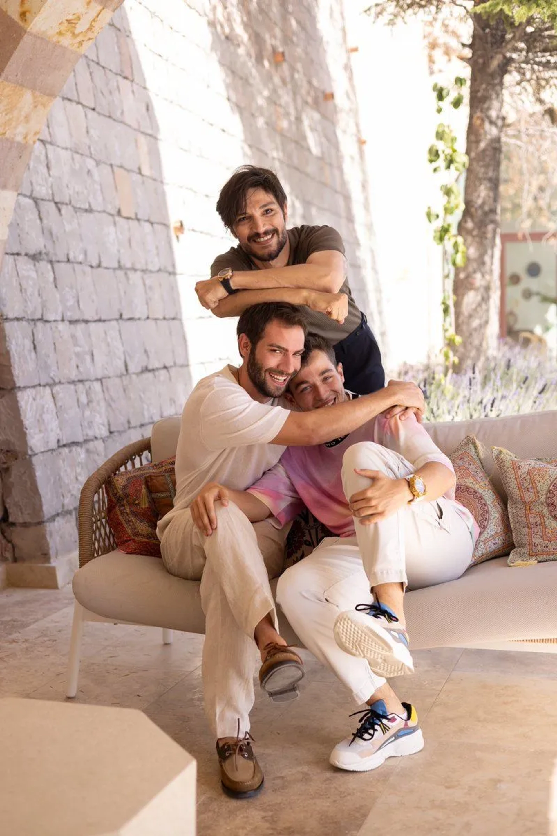 Burak Berkay Akgül, Ilhan Sen, and Can Bartu Aslan in Sapphire (2023)