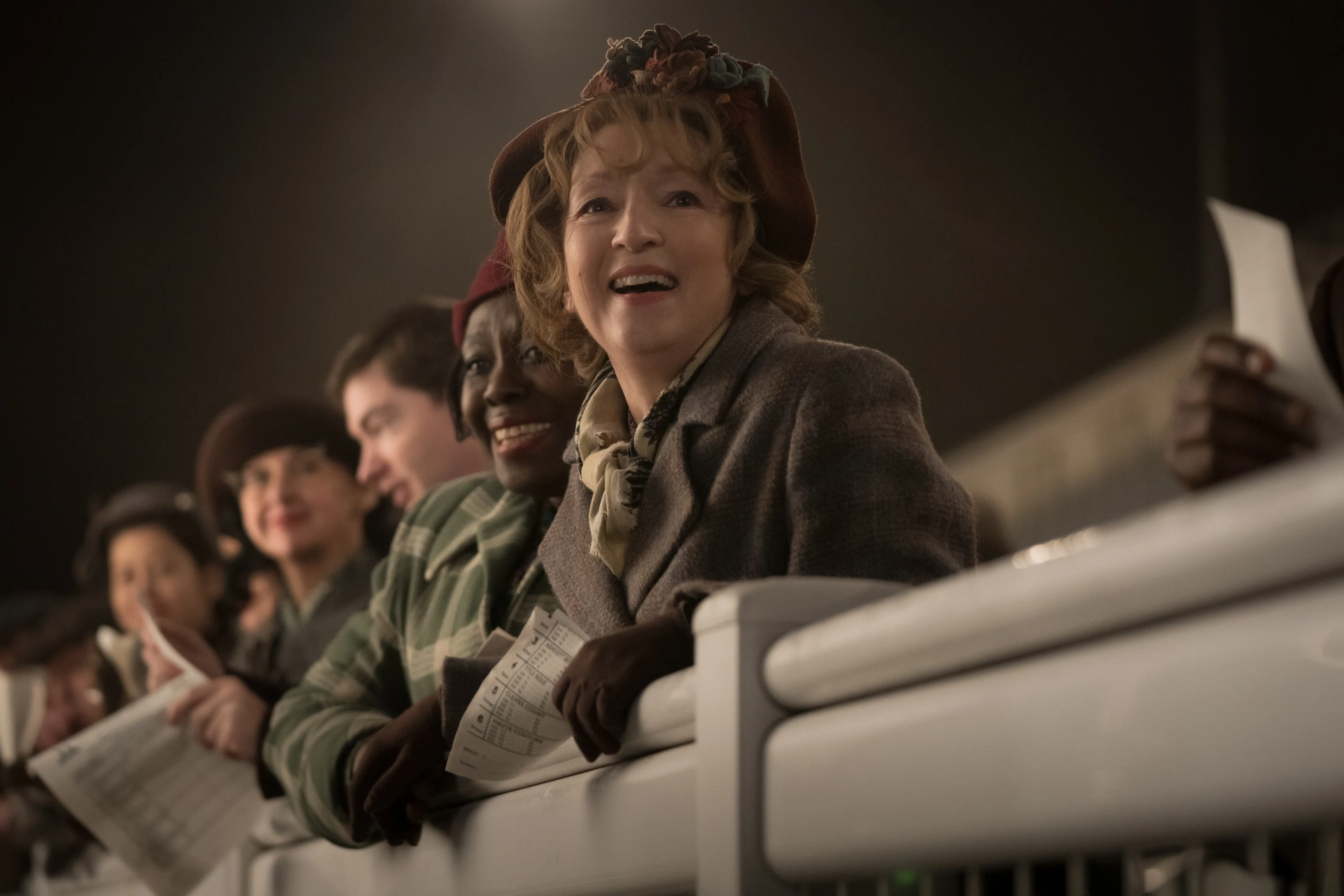 Lesley Manville and Ellen Thomas in Mrs. Harris Goes to Paris (2022)