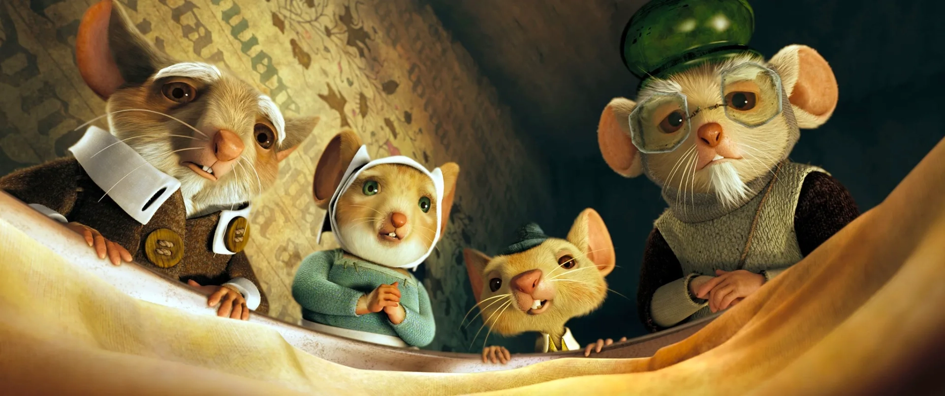 William H. Macy, Frances Conroy, and Tony Hale in The Tale of Despereaux (2008)