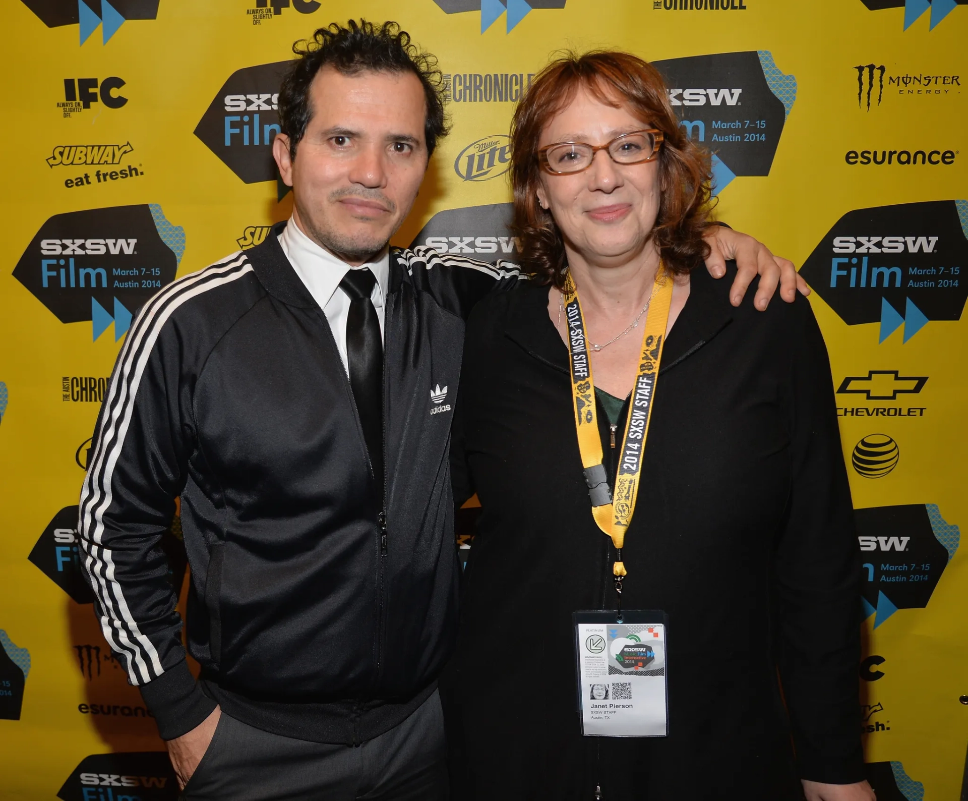 John Leguizamo and Janet Pierson at an event for Chef (2014)