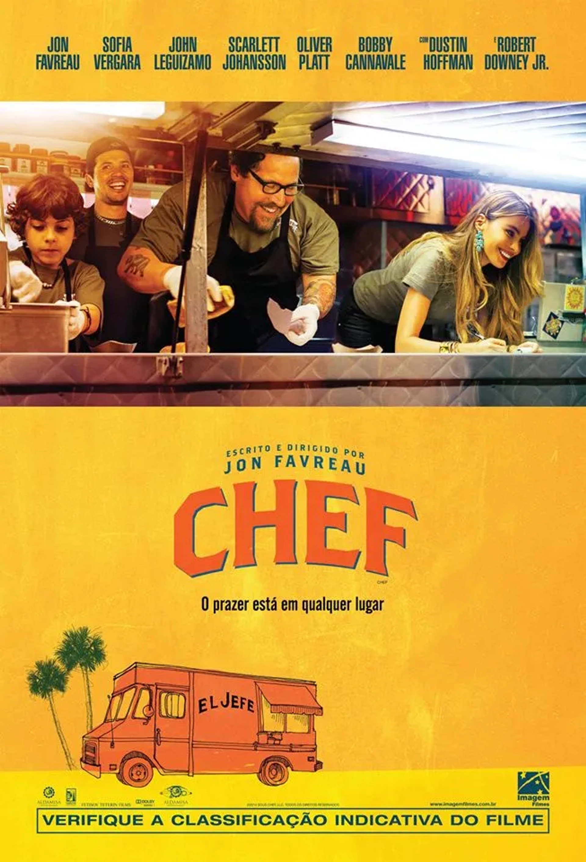 John Leguizamo, Sofía Vergara, Jon Favreau, and Emjay Anthony in Chef (2014)