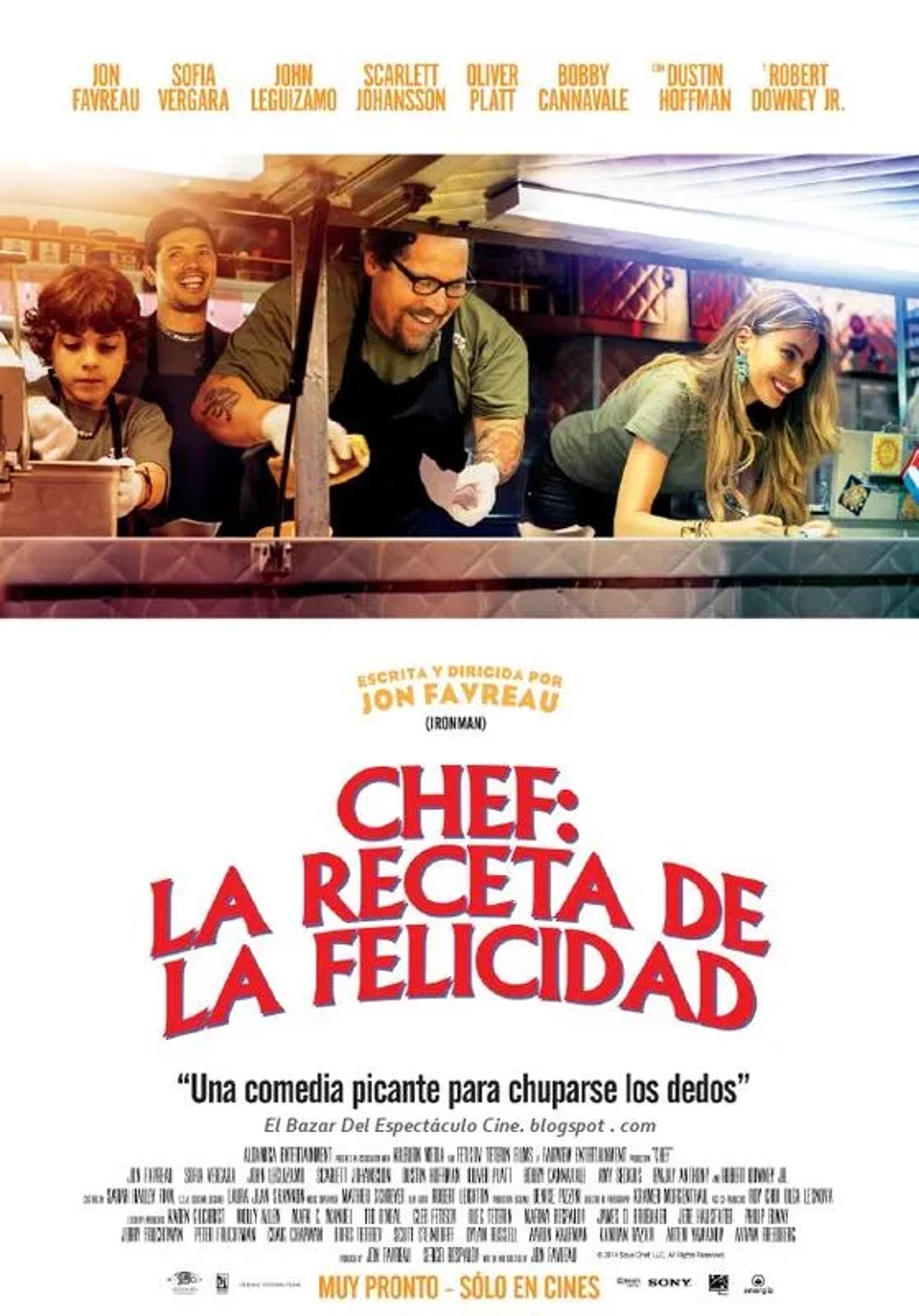 John Leguizamo, Sofía Vergara, Jon Favreau, and Emjay Anthony in Chef (2014)