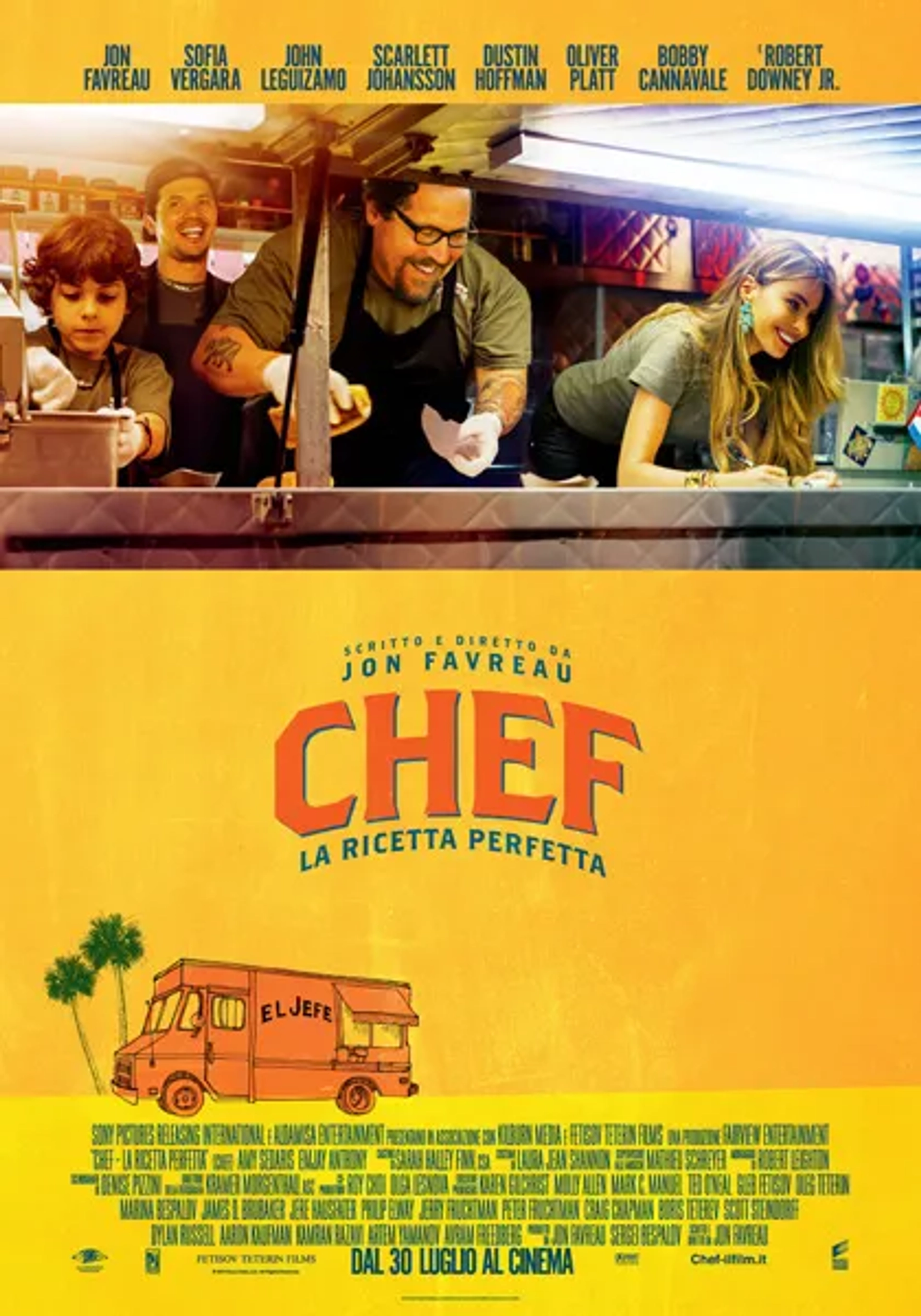 John Leguizamo, Sofía Vergara, Jon Favreau, and Emjay Anthony in Chef (2014)