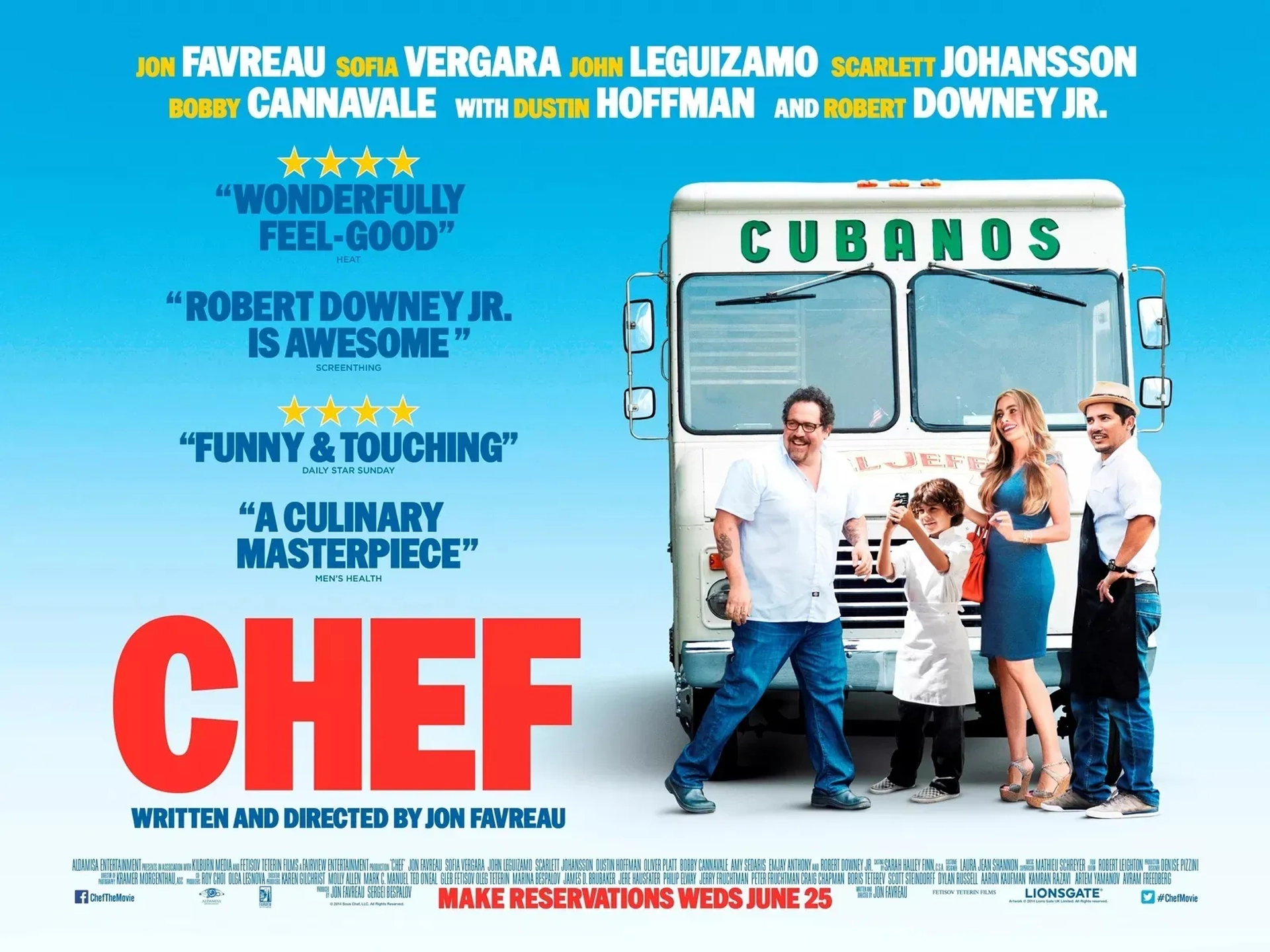 John Leguizamo, Sofía Vergara, Jon Favreau, and Emjay Anthony in Chef (2014)