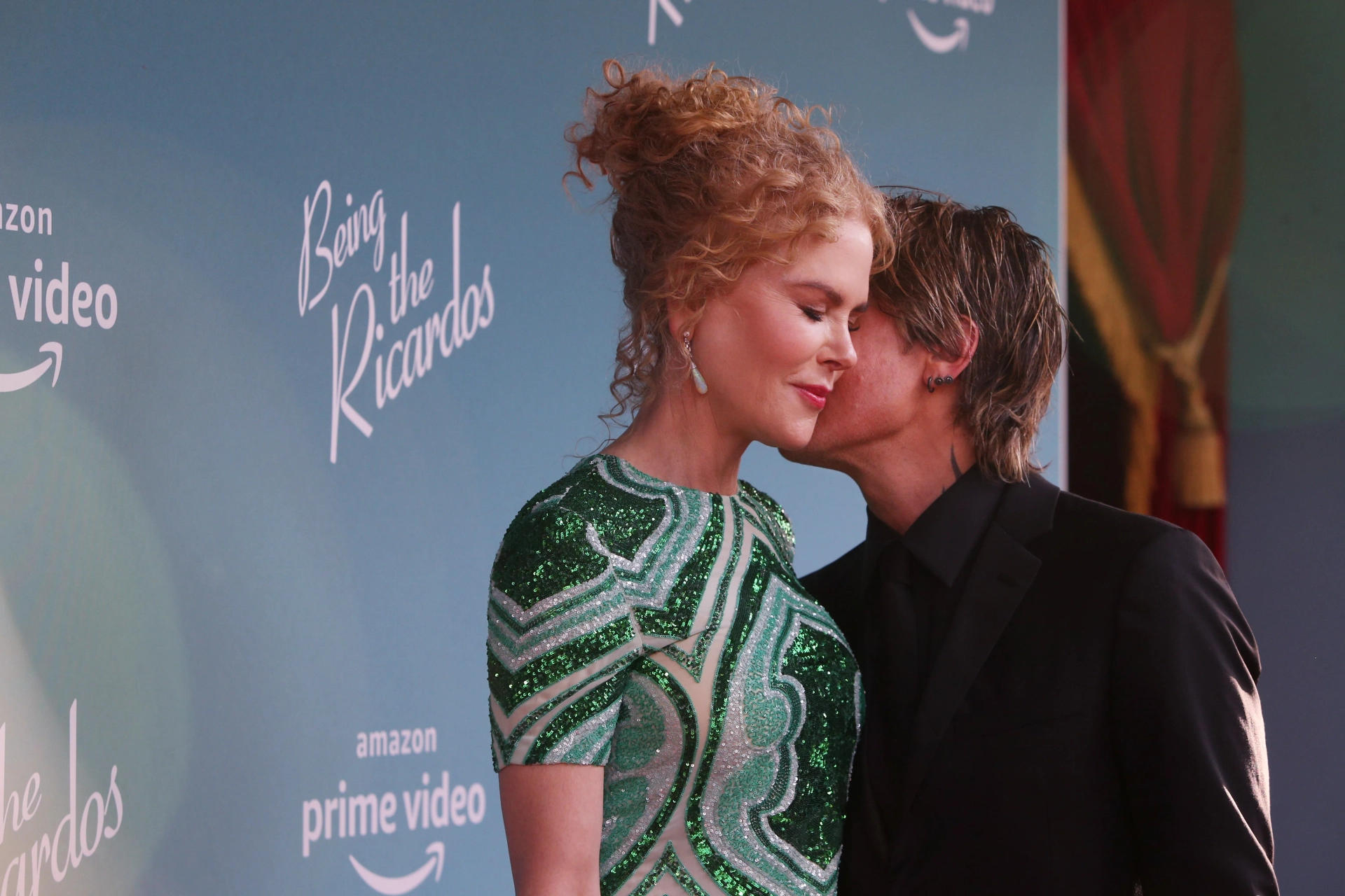 Nicole Kidman and Keith Urban at an event for Being the Ricardos (2021)