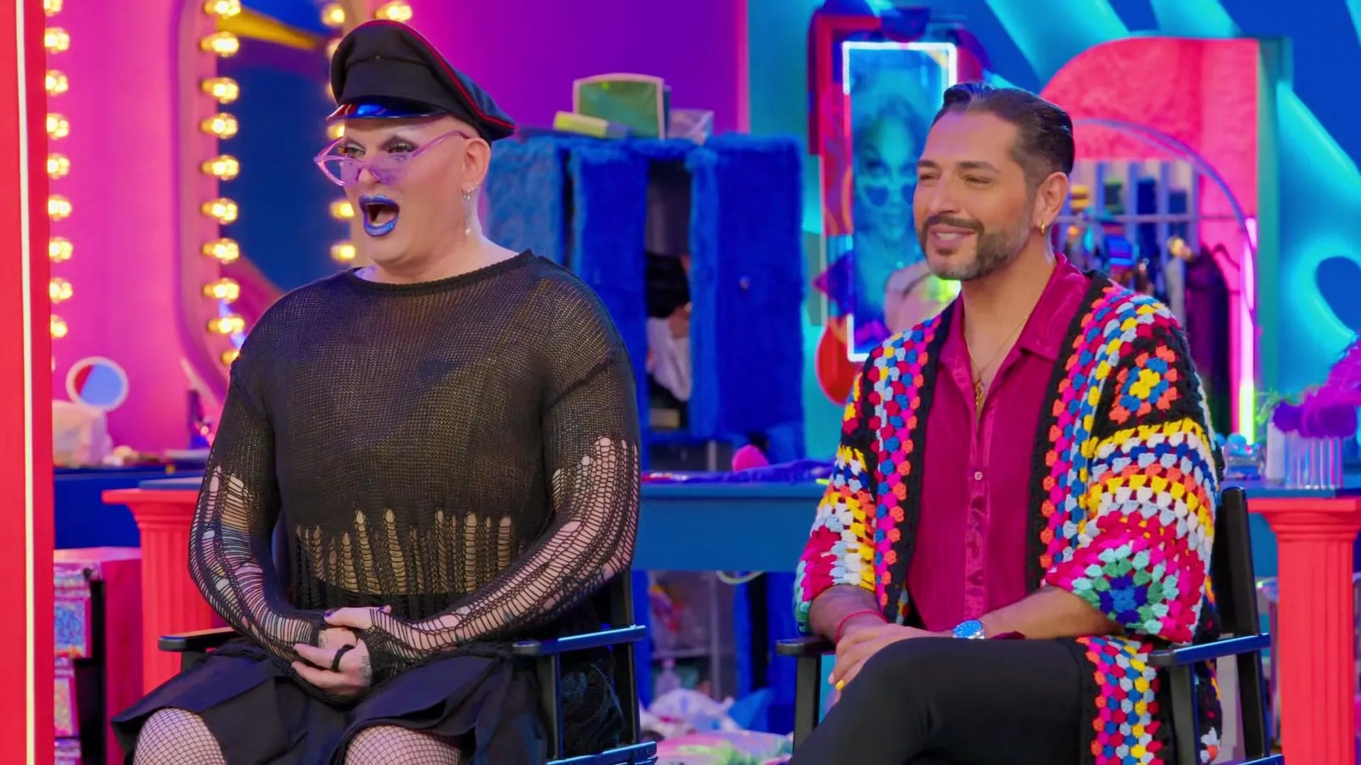 Gianni Jovanovic and Timo Pfaff in Drag Race Germany (2023)