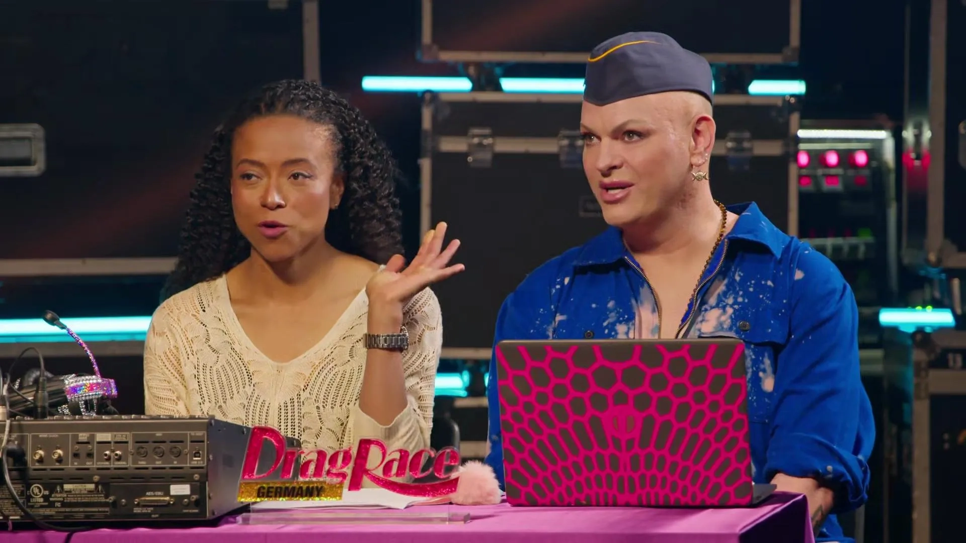 Nubia Ortega and Timo Pfaff in Drag Race Germany (2023)