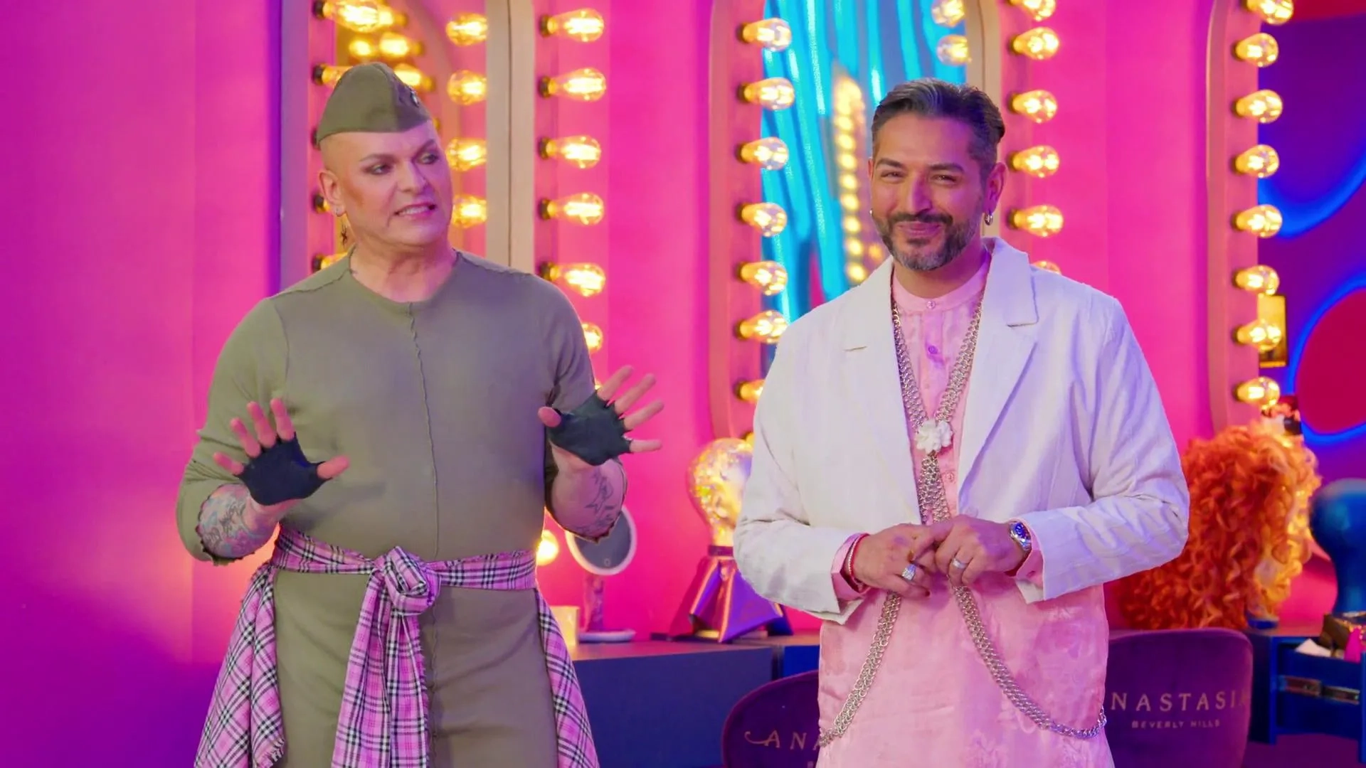Gianni Jovanovic and Timo Pfaff in Drag Race Germany (2023)