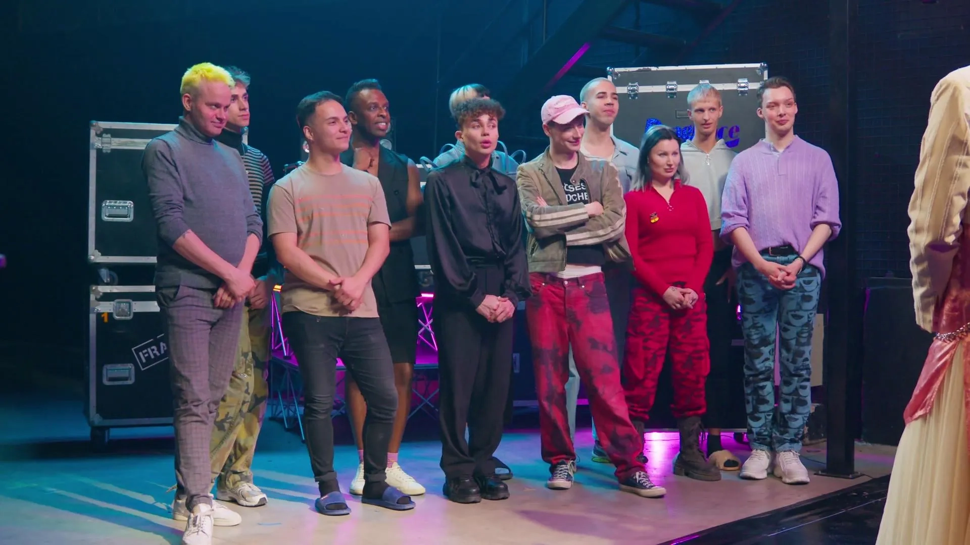 Kelly Heelton, The Only Naomy, Barbie Q, Lélé Cocoon, Loreley Rivers, Metamorkid, Nikita Vegaz, Lorenzo Cicirò, Yvonne Nightstand, Victoria Shakespears, and Pandora Nox in Drag Race Germany (2023)