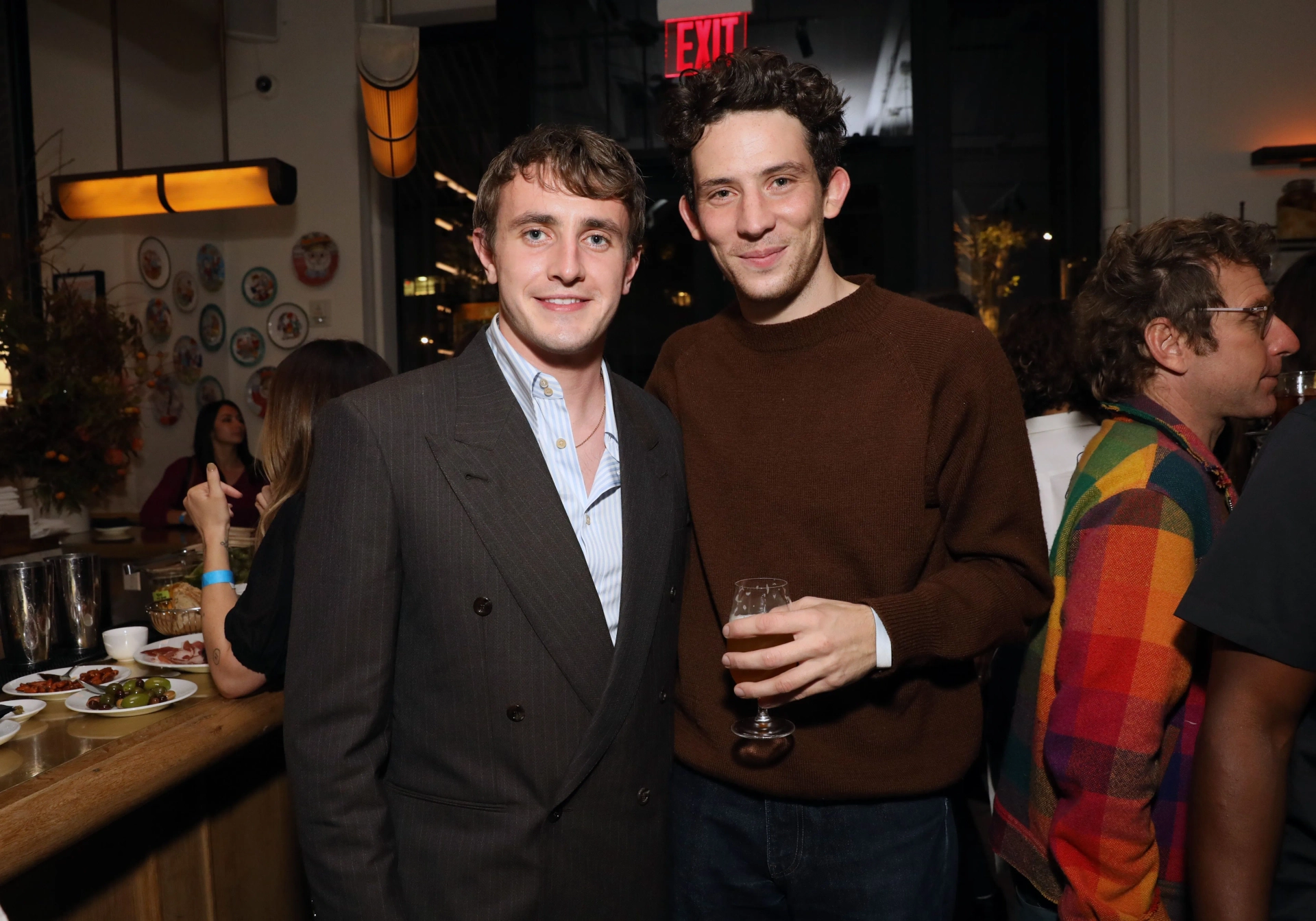 Josh O'Connor and Paul Mescal at an event for The Lost Daughter (2021)