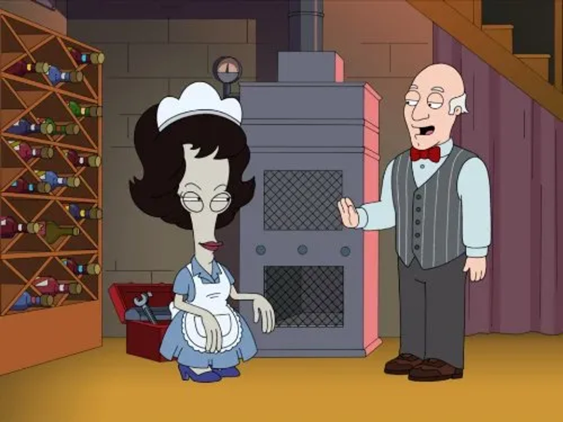 Patrick Stewart and Seth MacFarlane in American Dad! (2005)