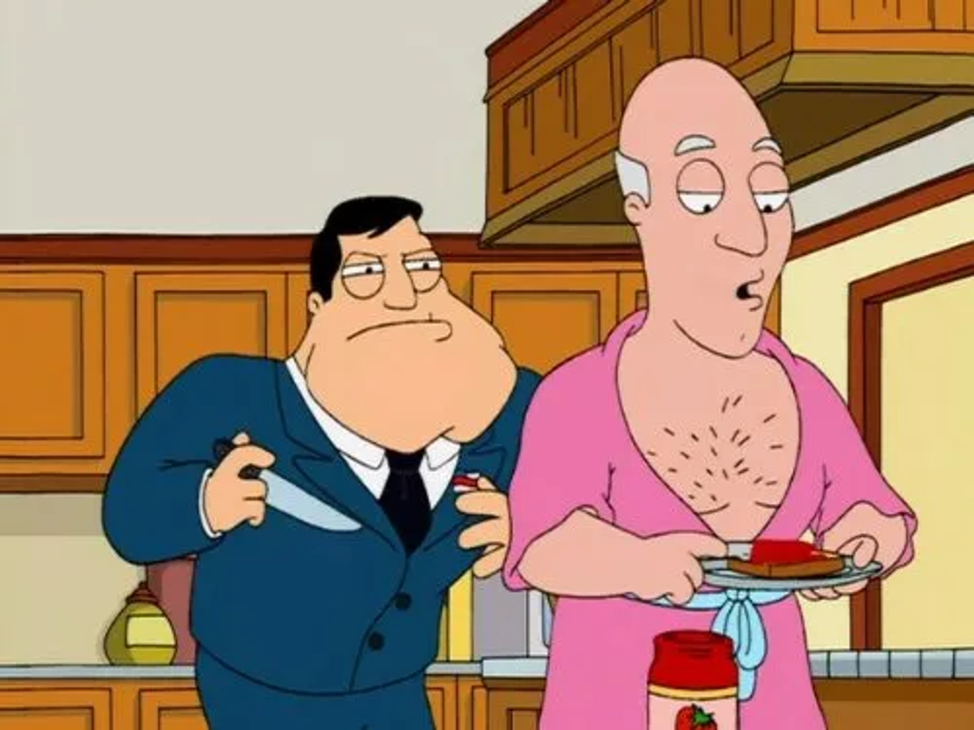 Patrick Stewart and Seth MacFarlane in American Dad! (2005)