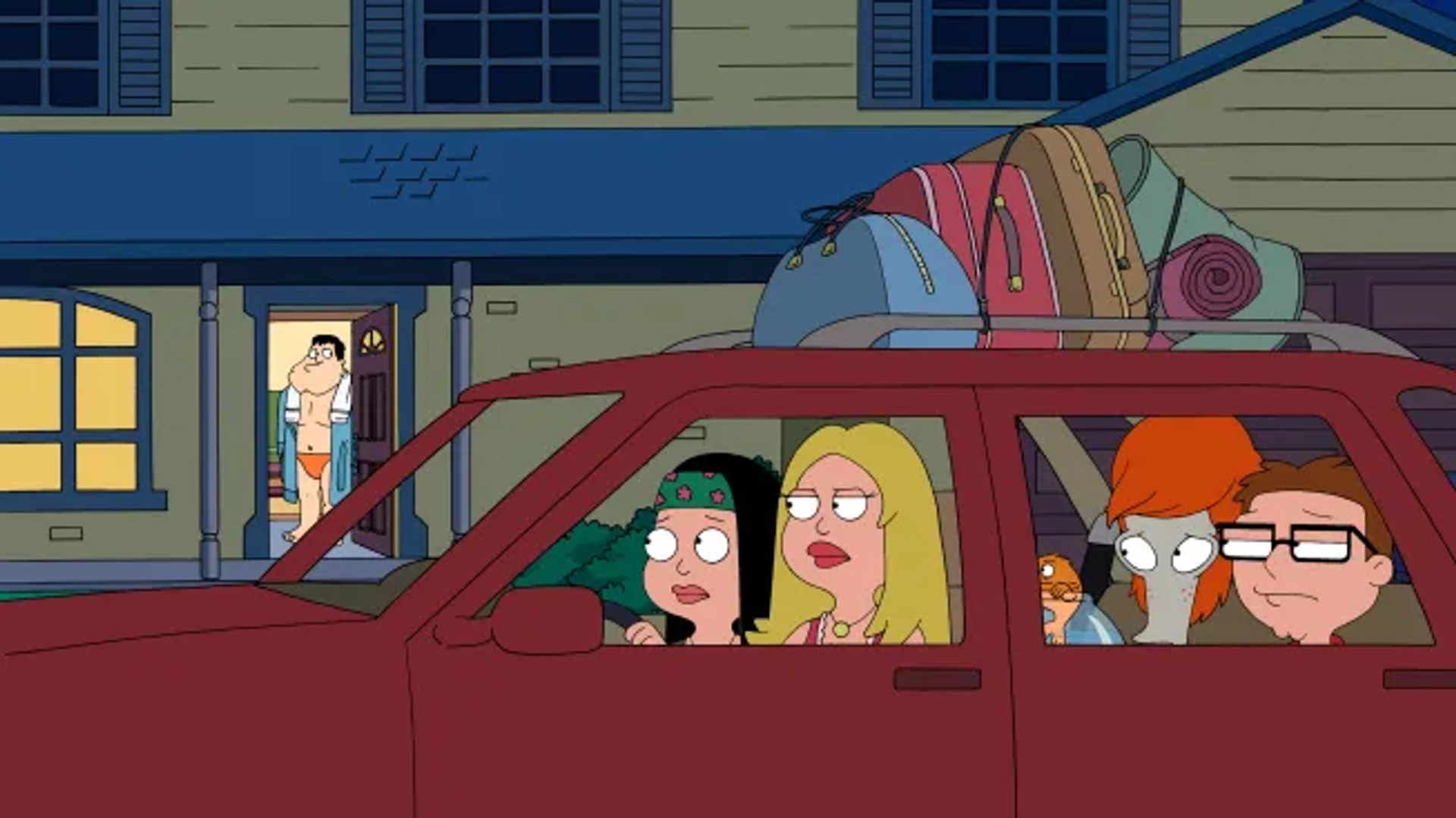 Dee Bradley Baker, Scott Grimes, Seth MacFarlane, Wendy Schaal, and Rachael MacFarlane in American Dad! (2005)