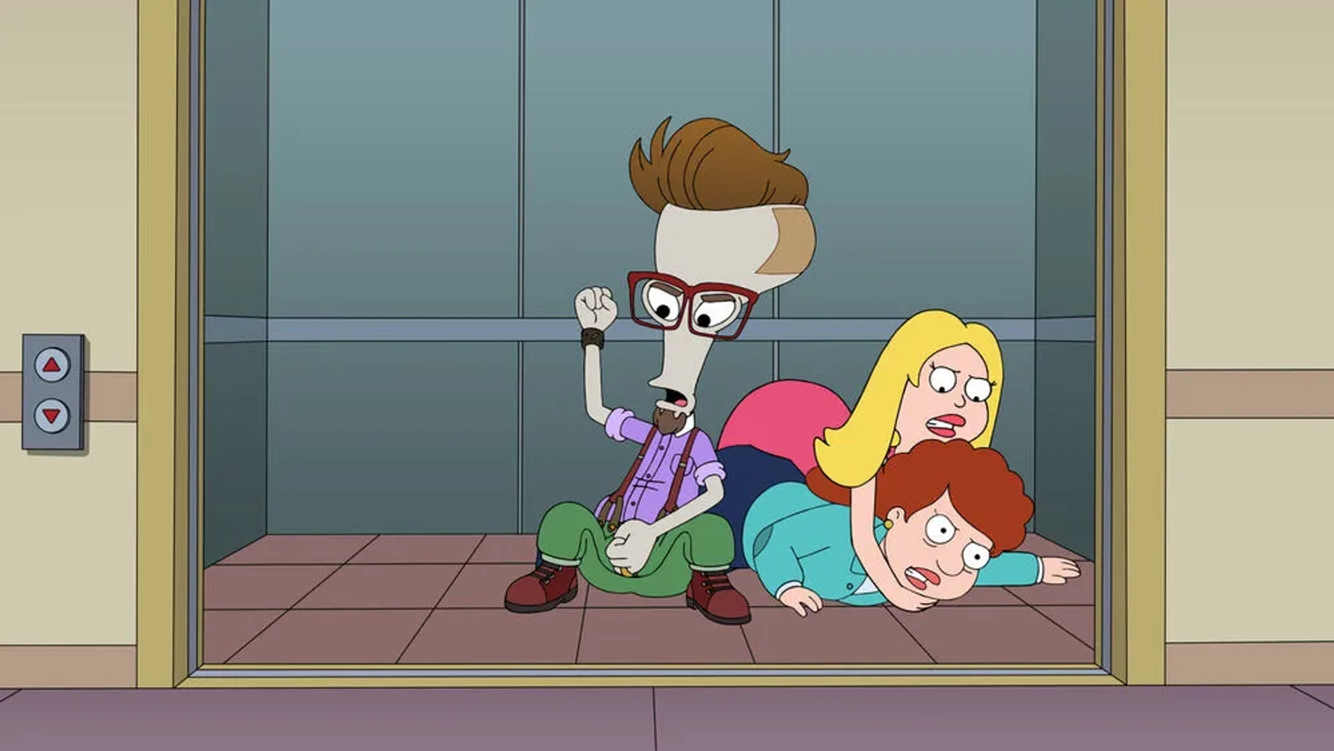 Seth MacFarlane, Wendy Schaal, and Nicole Shabtai in American Dad! (2005)