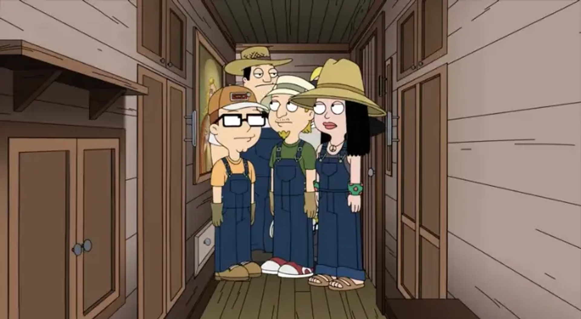 Jeff Fischer, Scott Grimes, Seth MacFarlane, Wendy Schaal, and Rachael MacFarlane in American Dad! (2005)