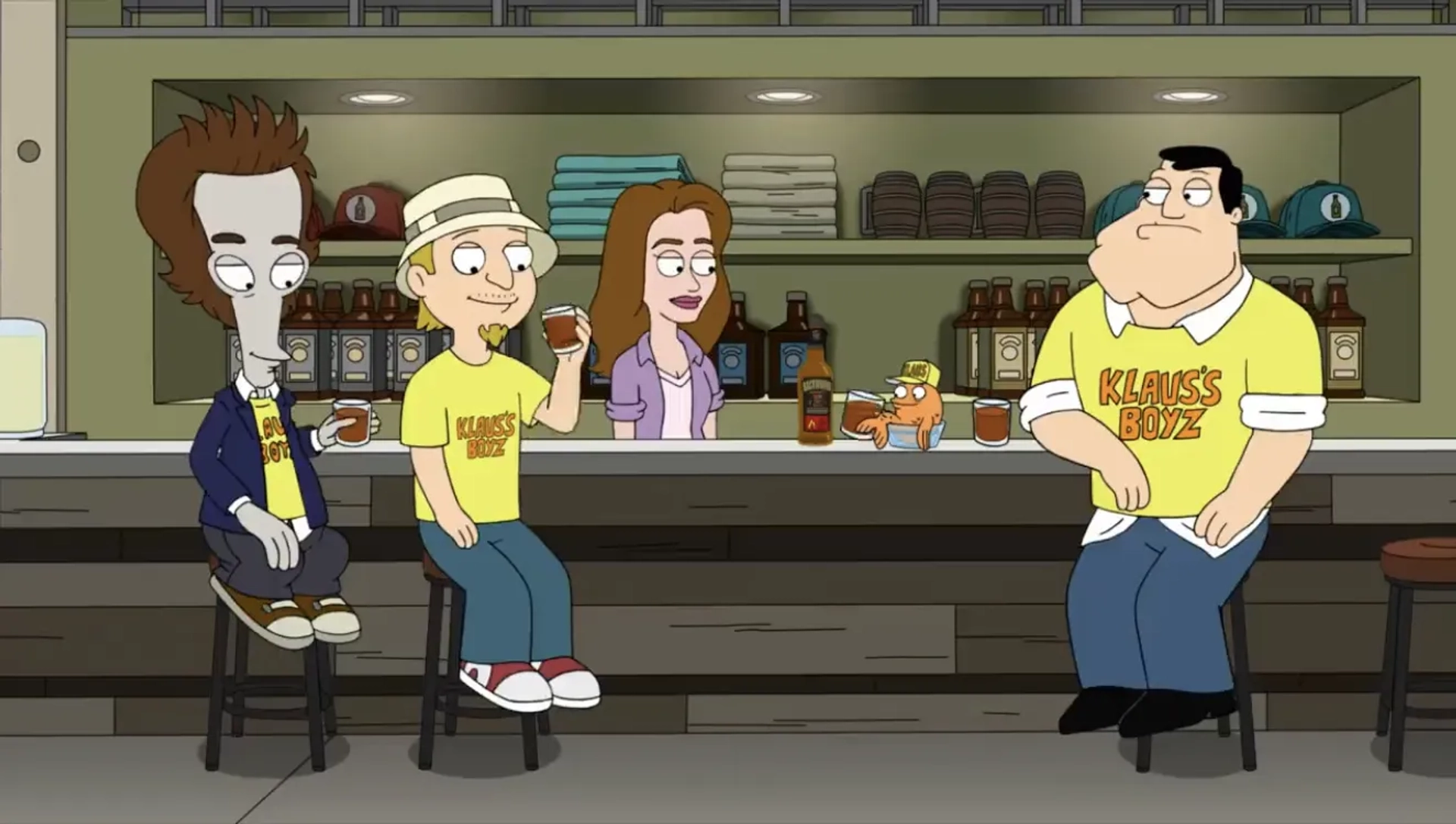 Dee Bradley Baker, Jeff Fischer, and Seth MacFarlane in American Dad! (2005)