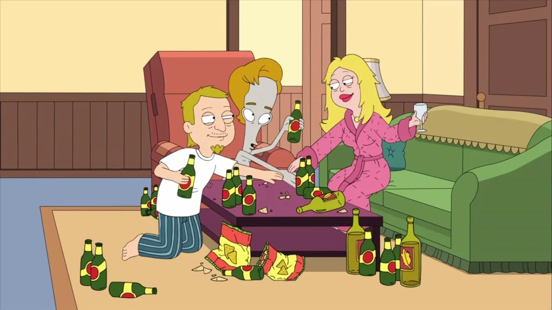 Jeff Fischer, Seth MacFarlane, and Wendy Schaal in American Dad! (2005)