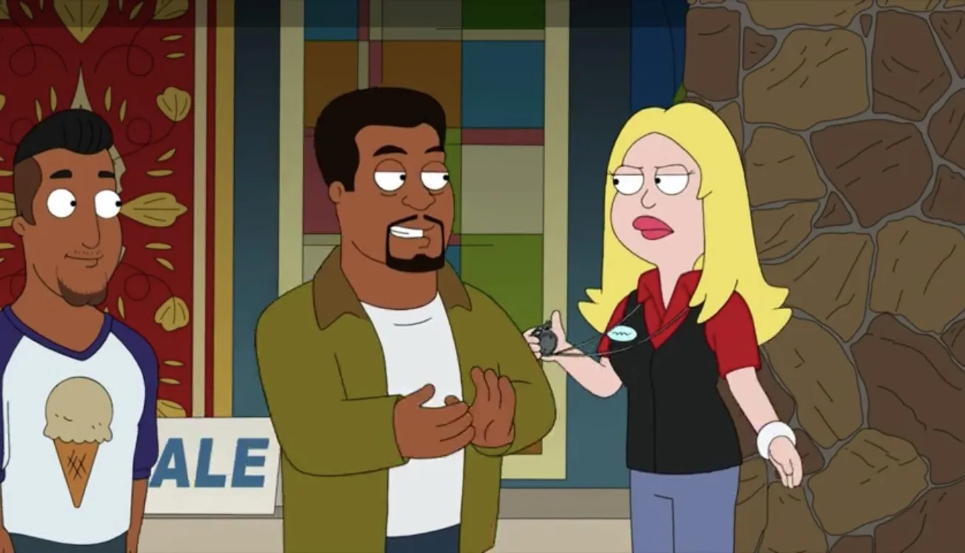 Craig Robinson and Wendy Schaal in American Dad! (2005)