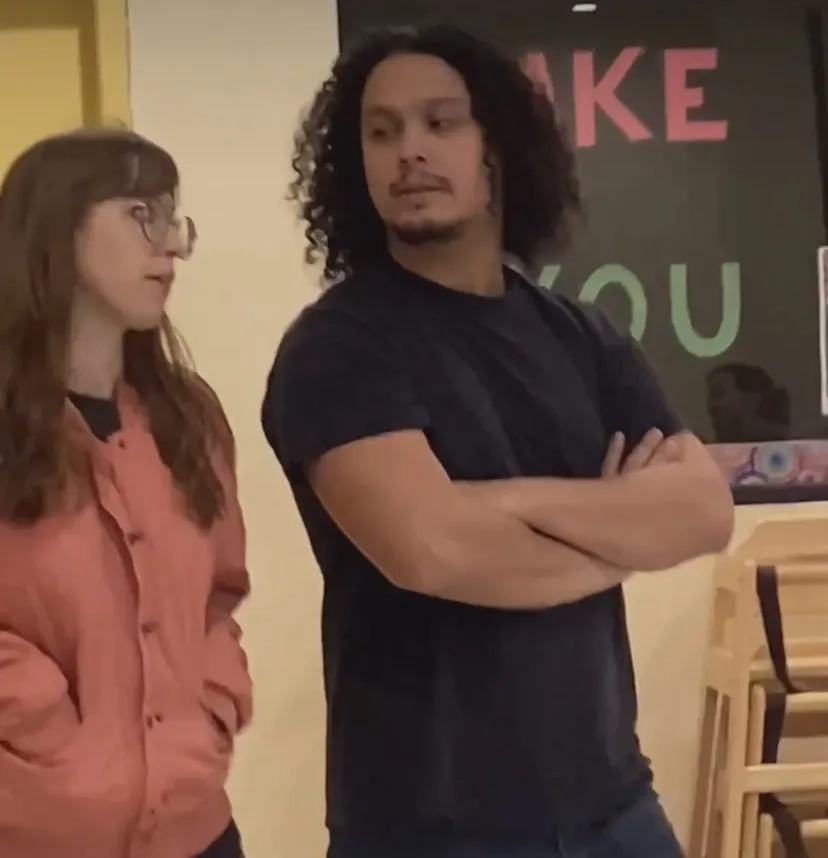 Aubrey Postier and Michael Fletcher in Kids of Comedy (2022)