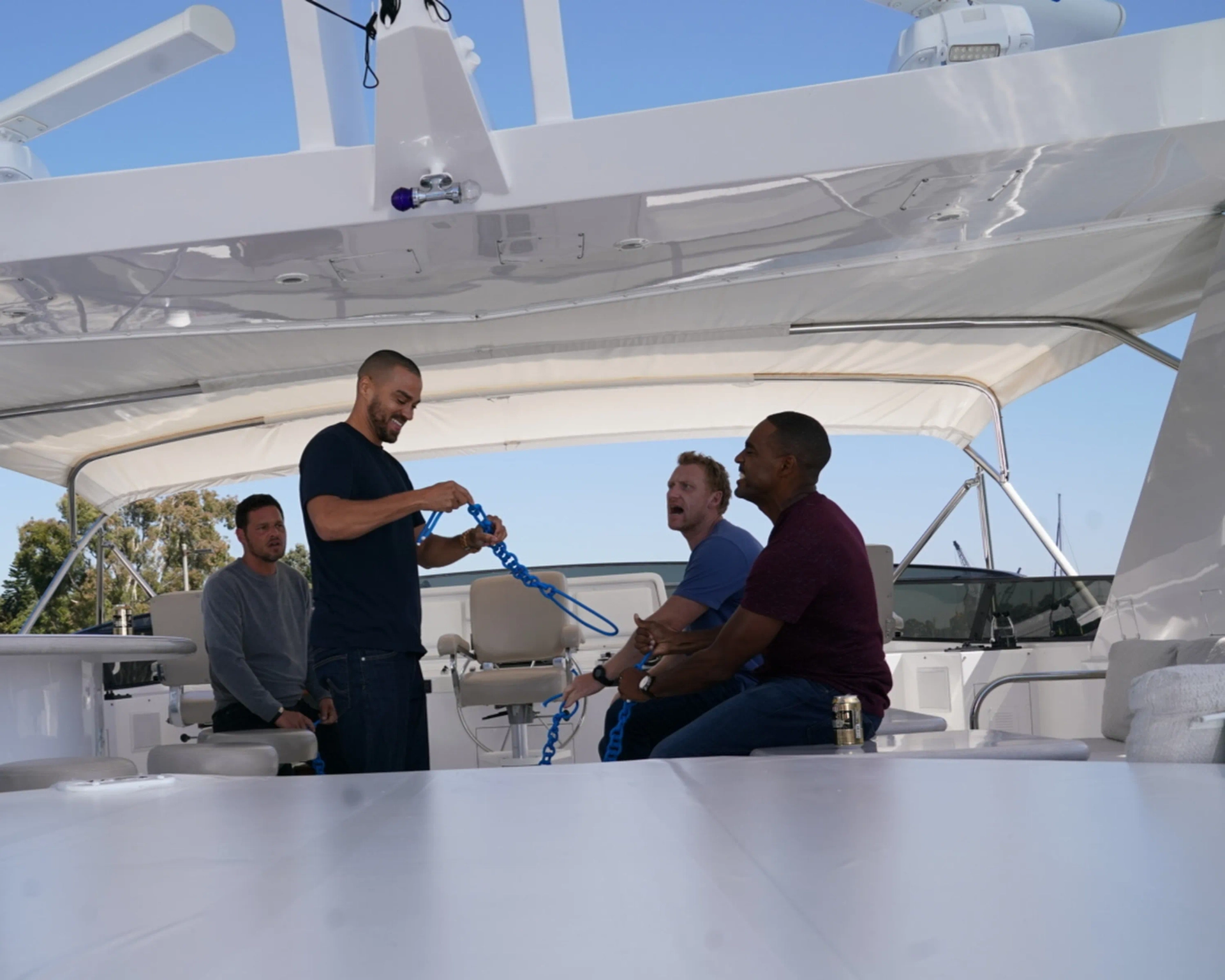 Justin Chambers, Jason George, Kevin McKidd, and Jesse Williams in Grey's Anatomy (2005)