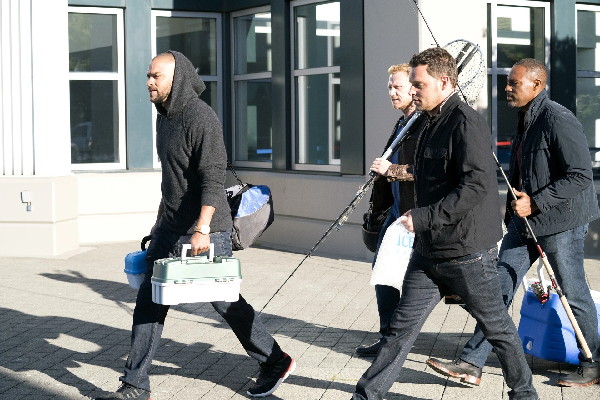 Justin Chambers, Jason George, and Jesse Williams in Grey's Anatomy (2005)