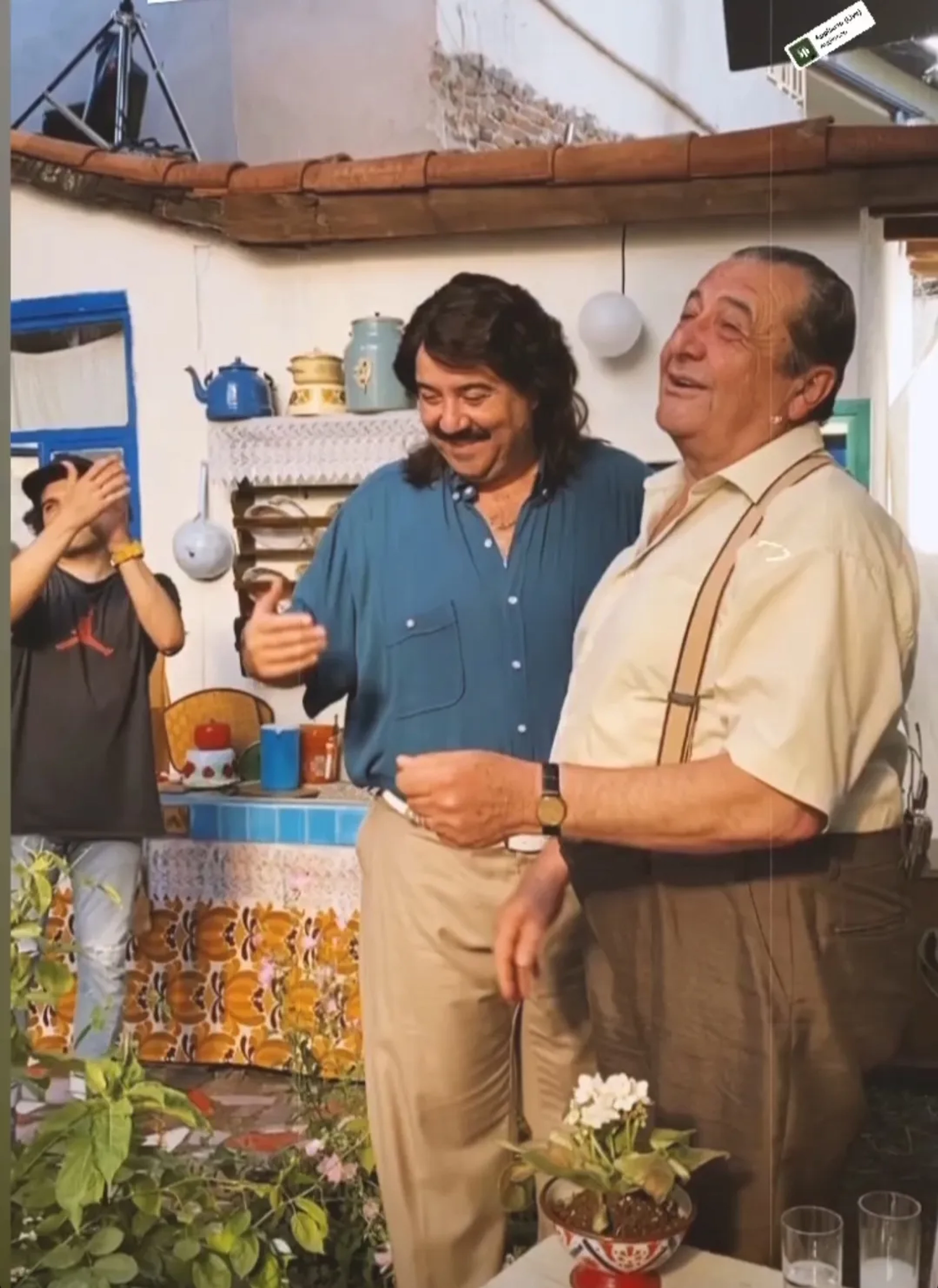 Tarik Pabuccuoglu and Ata Demirer in The Nightingale of Bursa (2023)