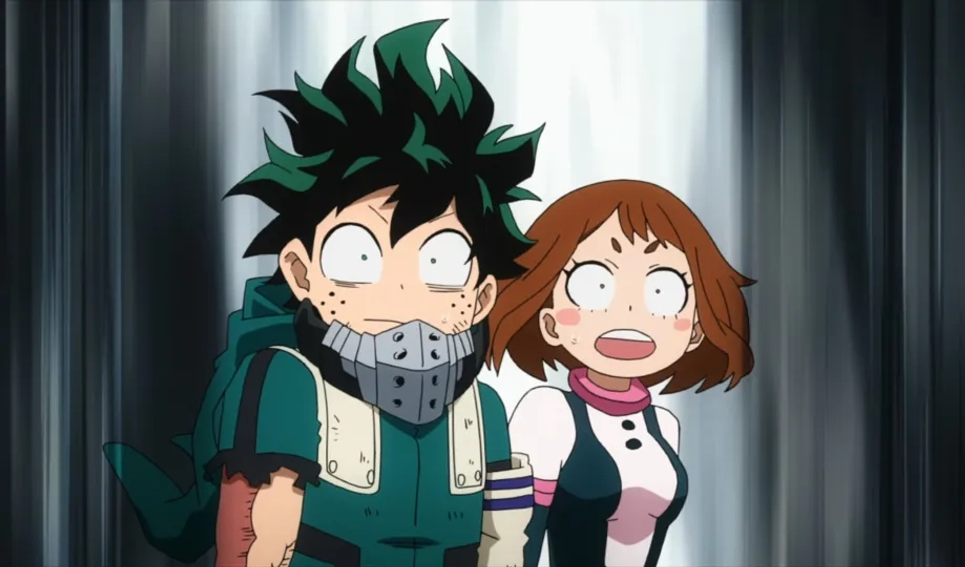 Ayane Sakura and Daiki Yamashita in My Hero Academia: Our Brawl (2021)