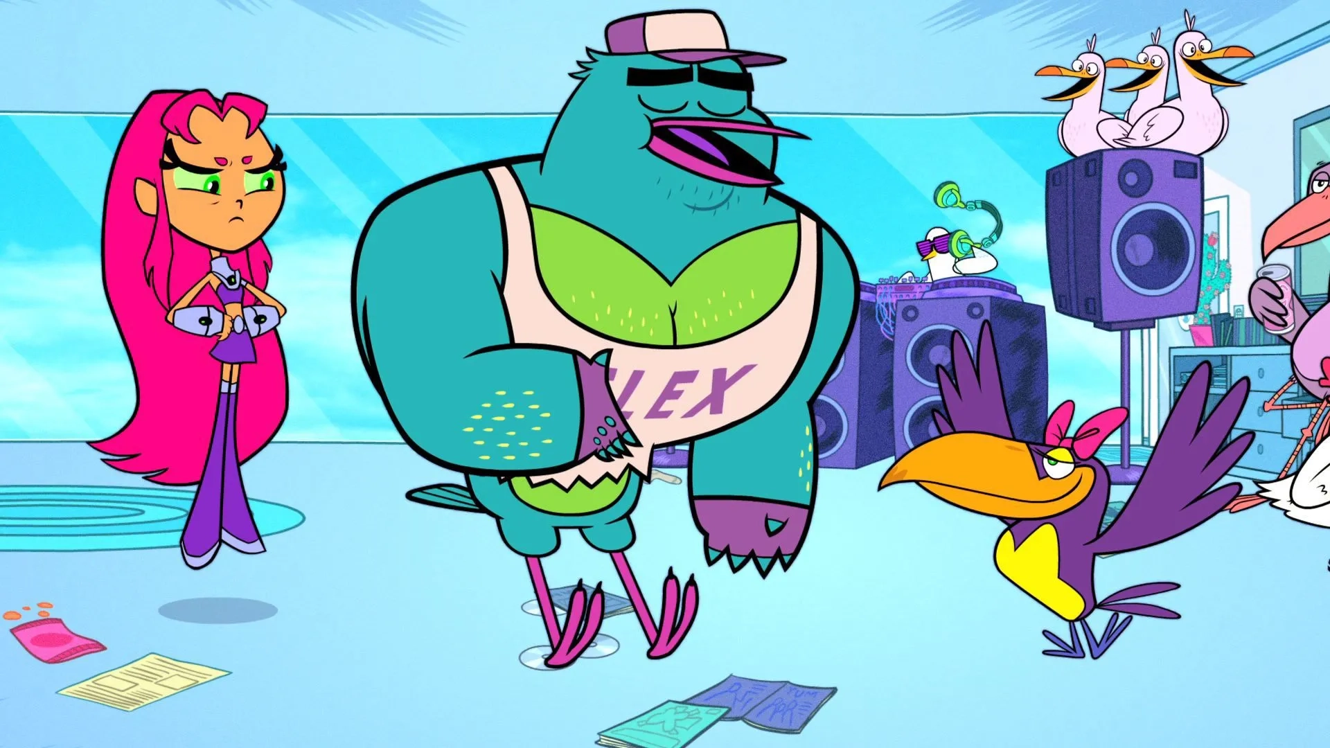 Tom Kenny and Hynden Walch in Teen Titans Go! (2013)