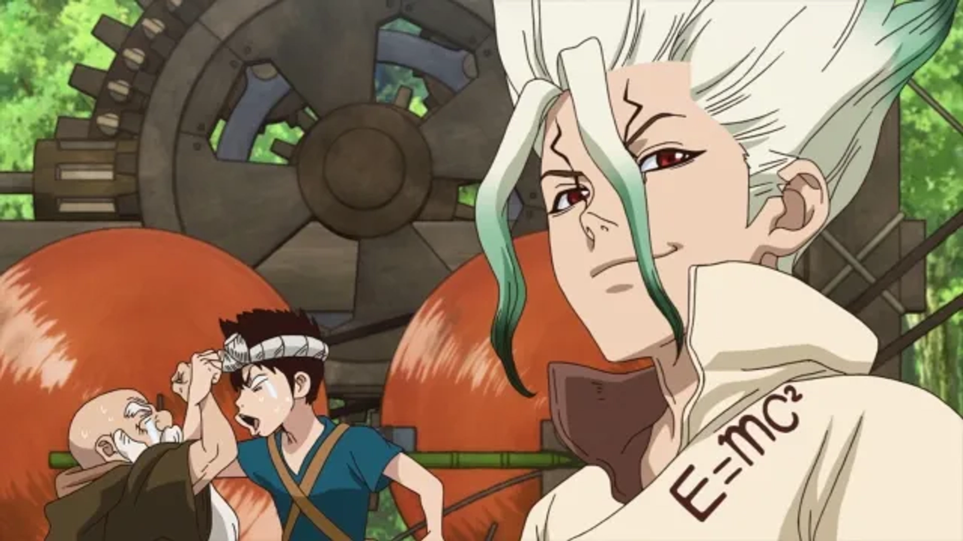 Mugihito, Gen Satô, and Yûsuke Kobayashi in Dr. Stone: Spartan Crafts Club (2019)