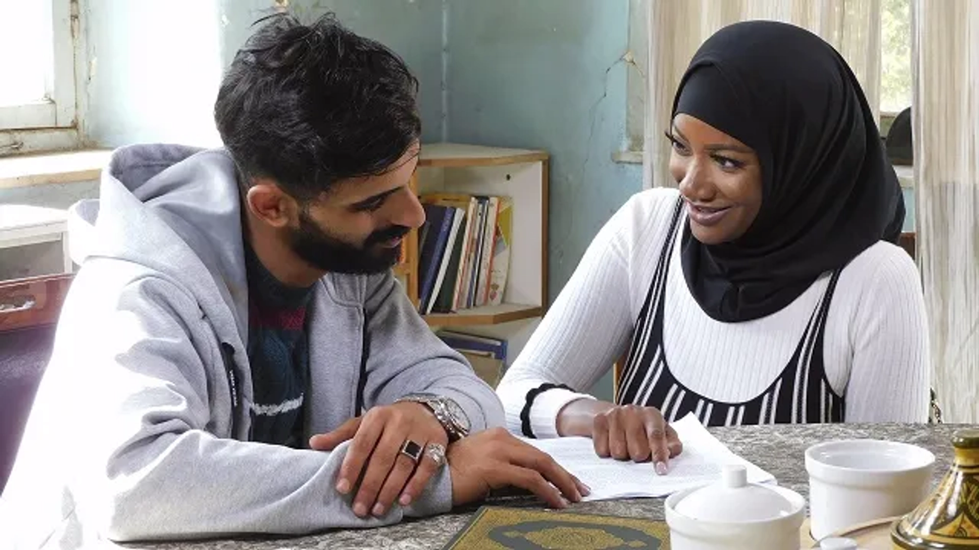 Brittany Banks and Yazan Abo Horira in 90 Day Fiancé: The Other Way: Fight, Pray, Love (2020)