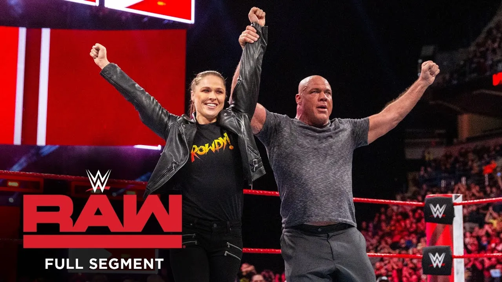 Kurt Angle and Ronda Rousey in WWE Raw (1993)