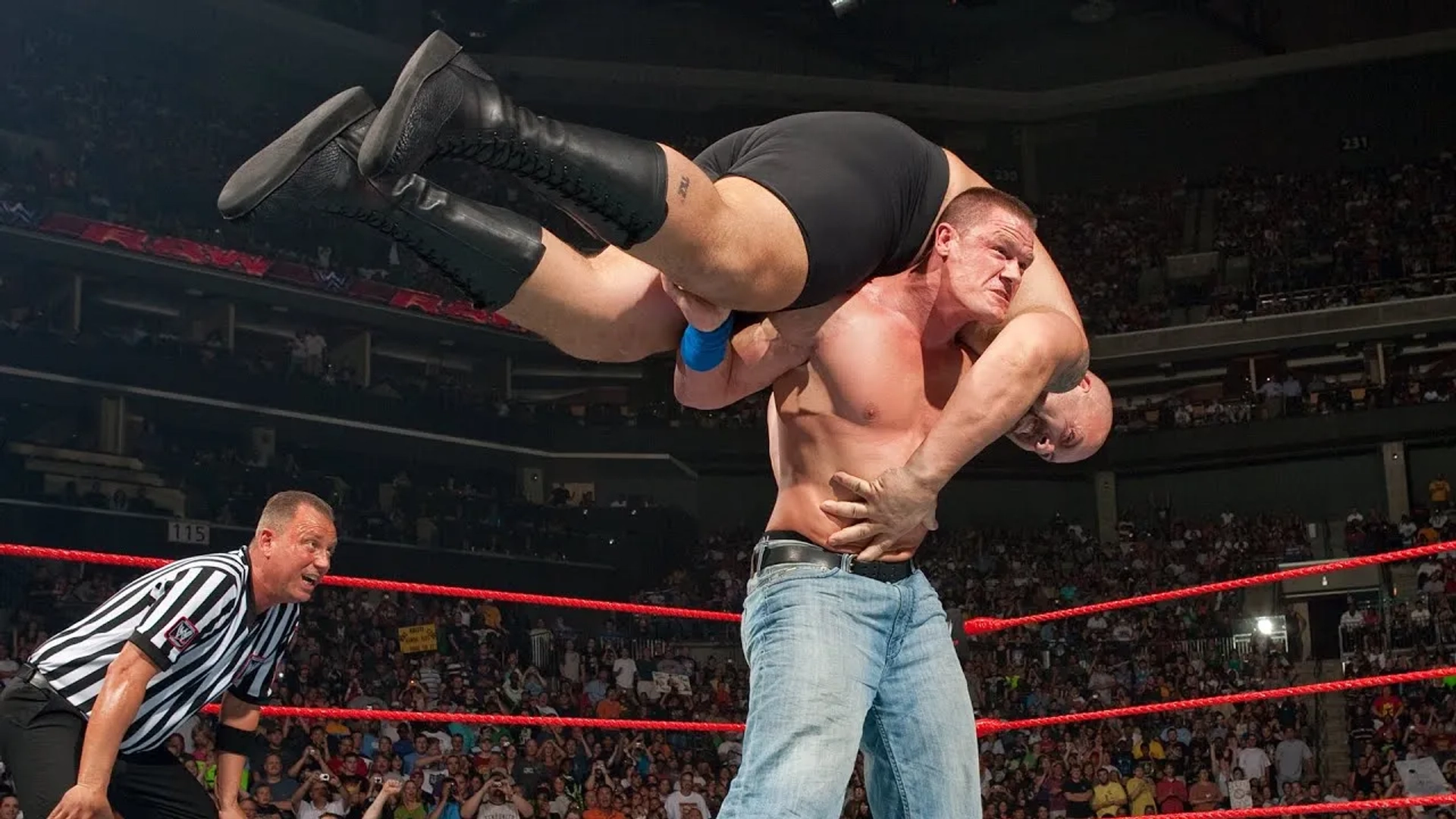 Paul Wight and John Cena in WWE Raw (1993)