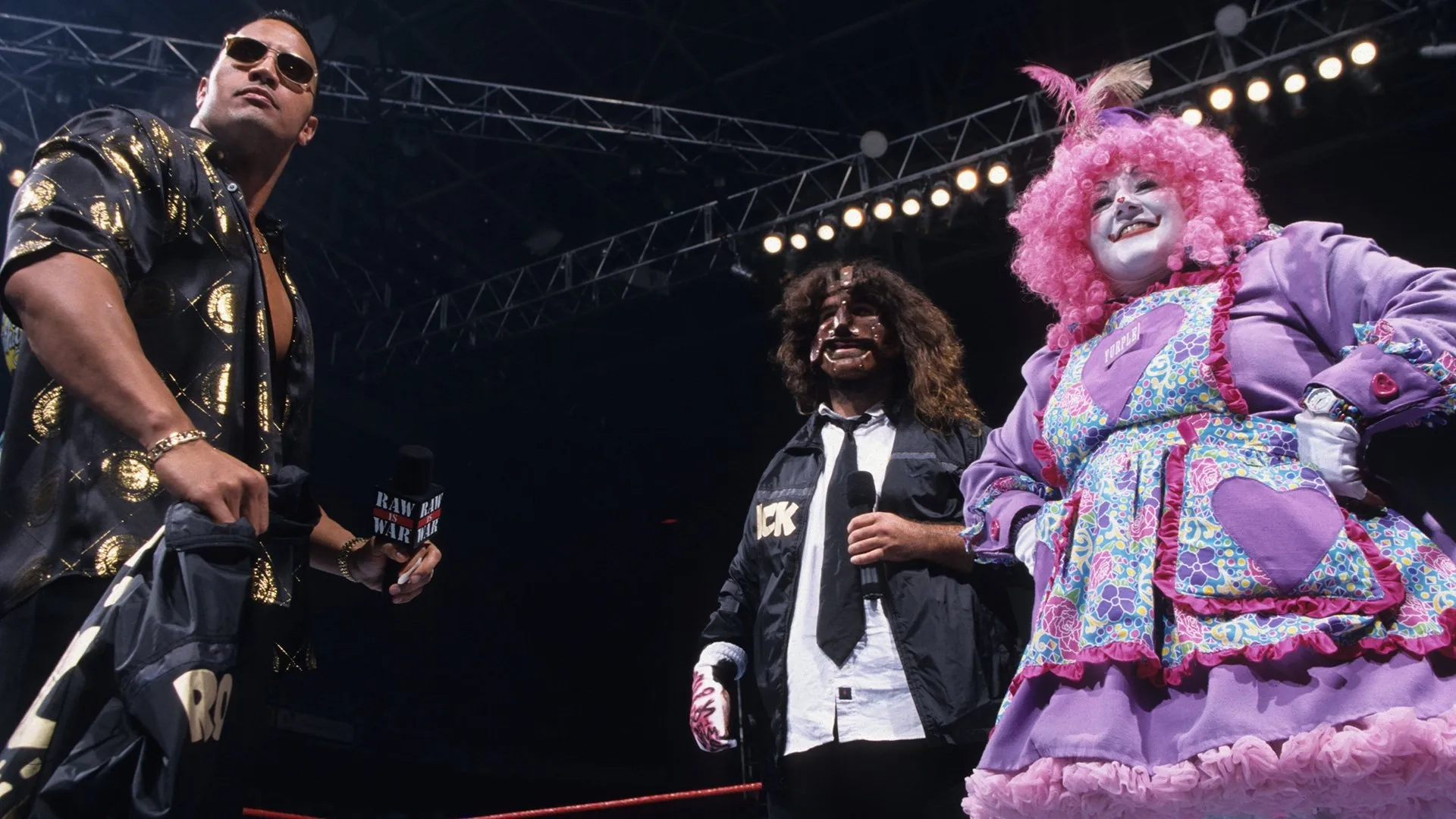 Mick Foley and Dwayne Johnson in WWE Raw (1993)