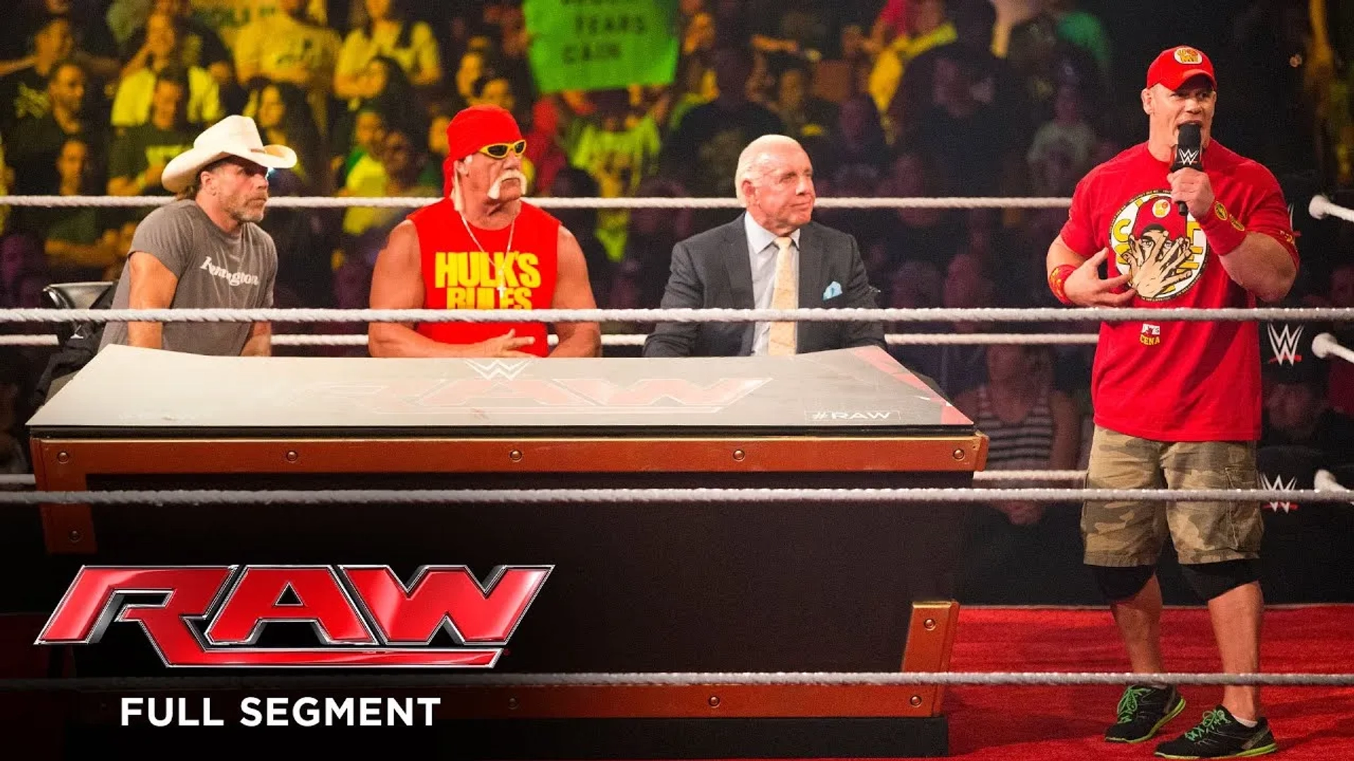 Hulk Hogan, Ric Flair, Shawn Michaels, and John Cena in WWE Raw (1993)